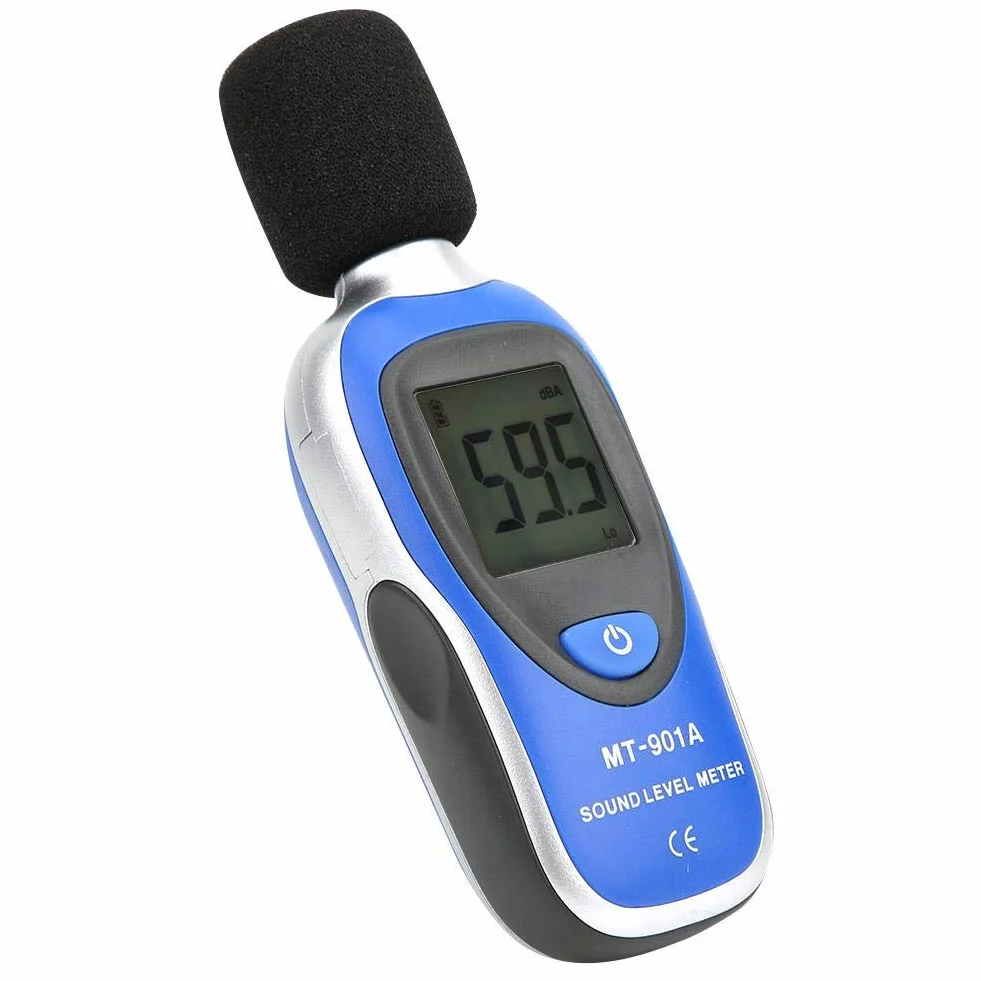 Cyfrowy miernik poziomu dźwięku MT-901A LCD przenośny czujnik szumów 30-130 dB