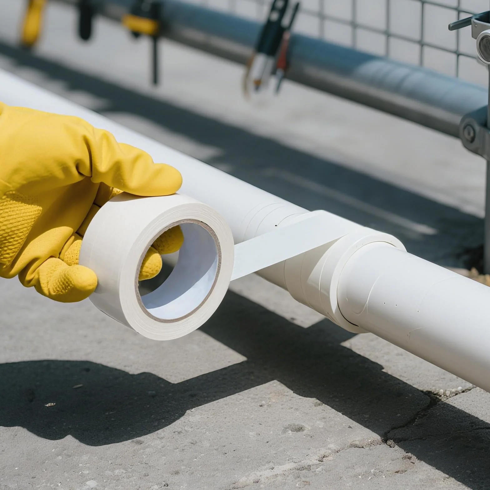 2 rolki taśmy Gaffa Tape biała 75 mm x 50 m, biała taśma pancerna Gaffa taśma klejąca do napraw, majsterkowania