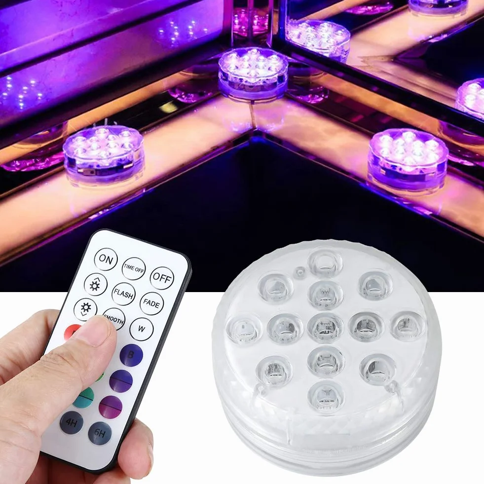 Zanurzalne Oświetlenie LED do Basenu 13 Diod IP68 16 Kolorów z Pilotem
