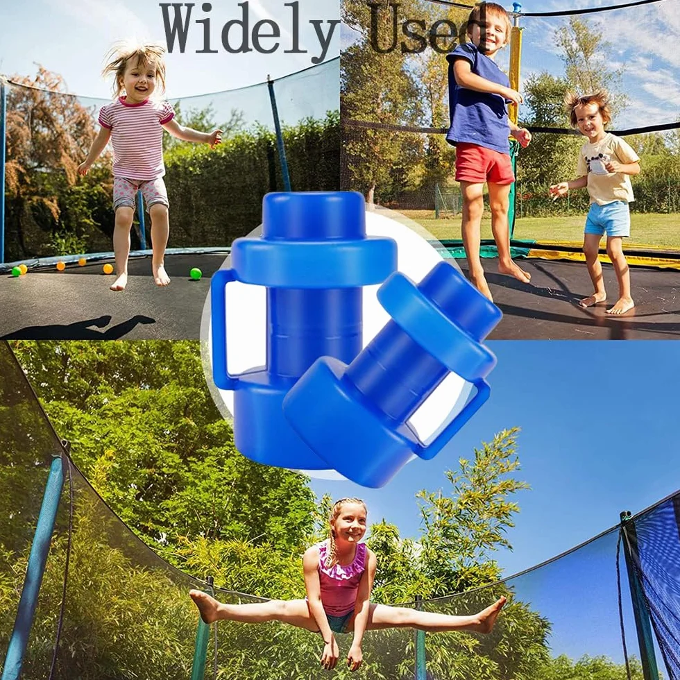 8 sztuk Ø 25 mm końcówek do trampoliny, nakładki ochronne do trampoliny, wymienne nasadki do drążka trampolinowego, akcesoria do trampoliny (niebieski)