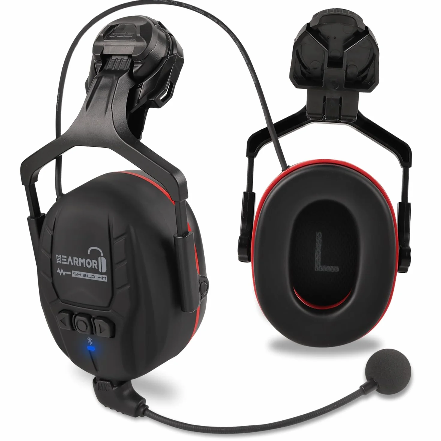HEARMOR Ochrona słuchu Bluetooth SNR 32 dB, zamocowana na kasku
