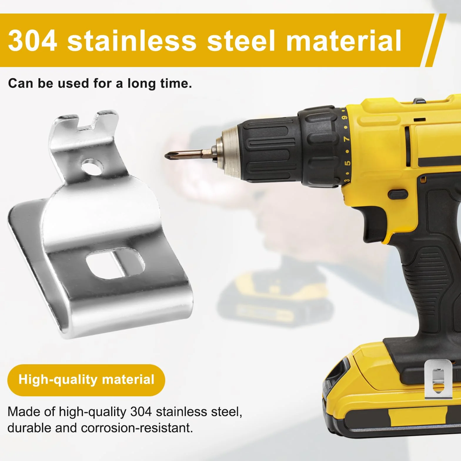 Dewalt Zaczepy do Paska Stal Nierdzewna 10 szt. Pasuje do 20V DCD985 DCD980
