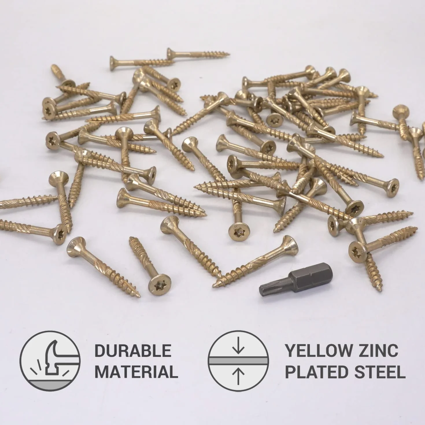 Śruby do drewna ocynkowane 4,0 x 35 mm Torx typ 17 - opakowanie 100 szt.