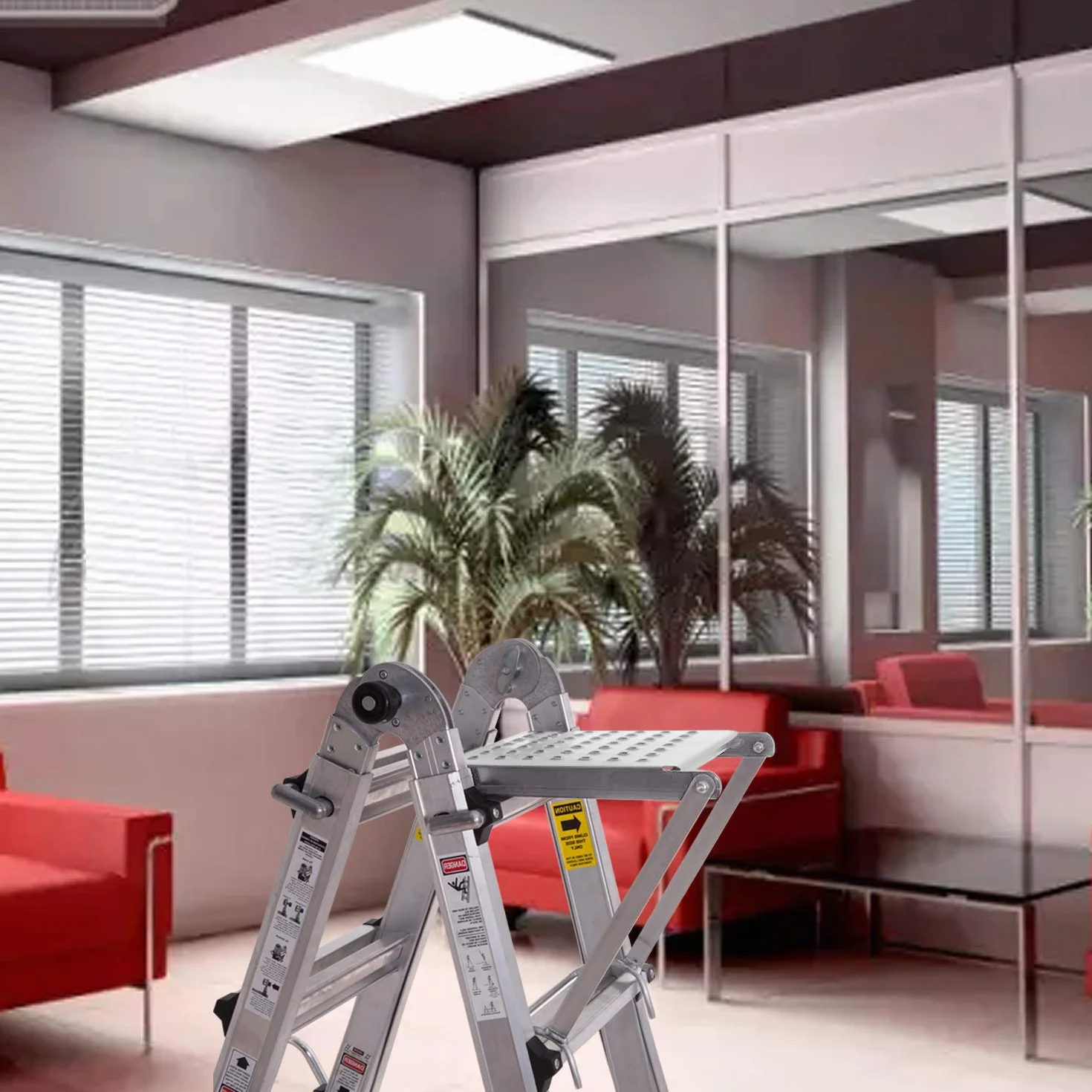 Platforma robocza drabinowa nośność 180 kg akcesoria do systemu drabinkowego