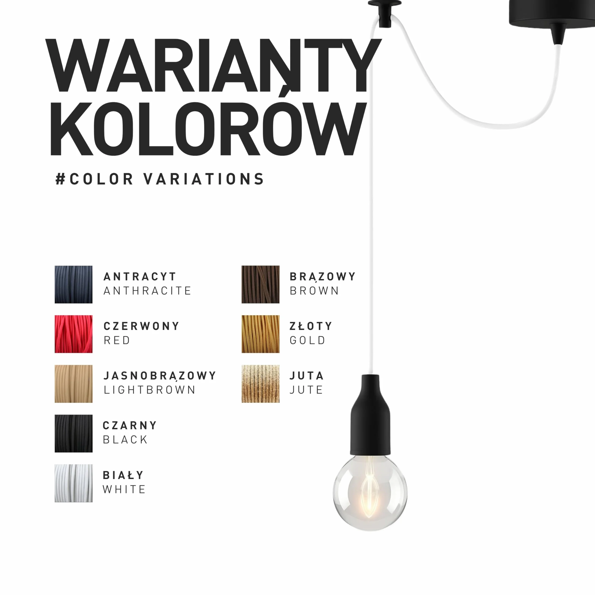 smartect Juta Kabel Tekstylny, 5 Metrów, 2 Żyłowy (2 x 0,75 mm²) do Własnych Projektów DIY
