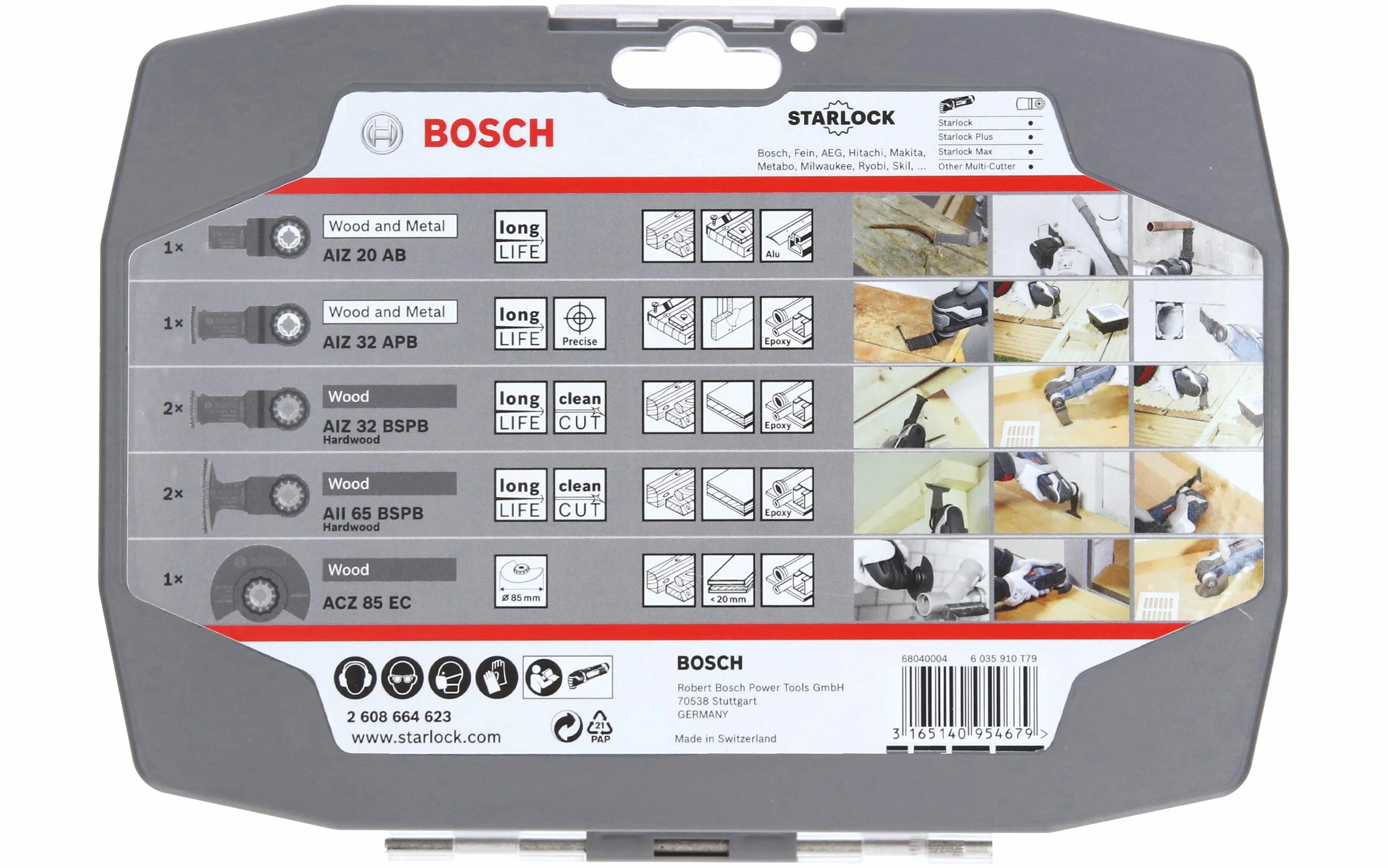 Bosch Profesional Zestaw RB Starlock for Wood ACZ 85 EC, AIZ 32 APB, AIZ 32 BSPB, AIZ 20 AB