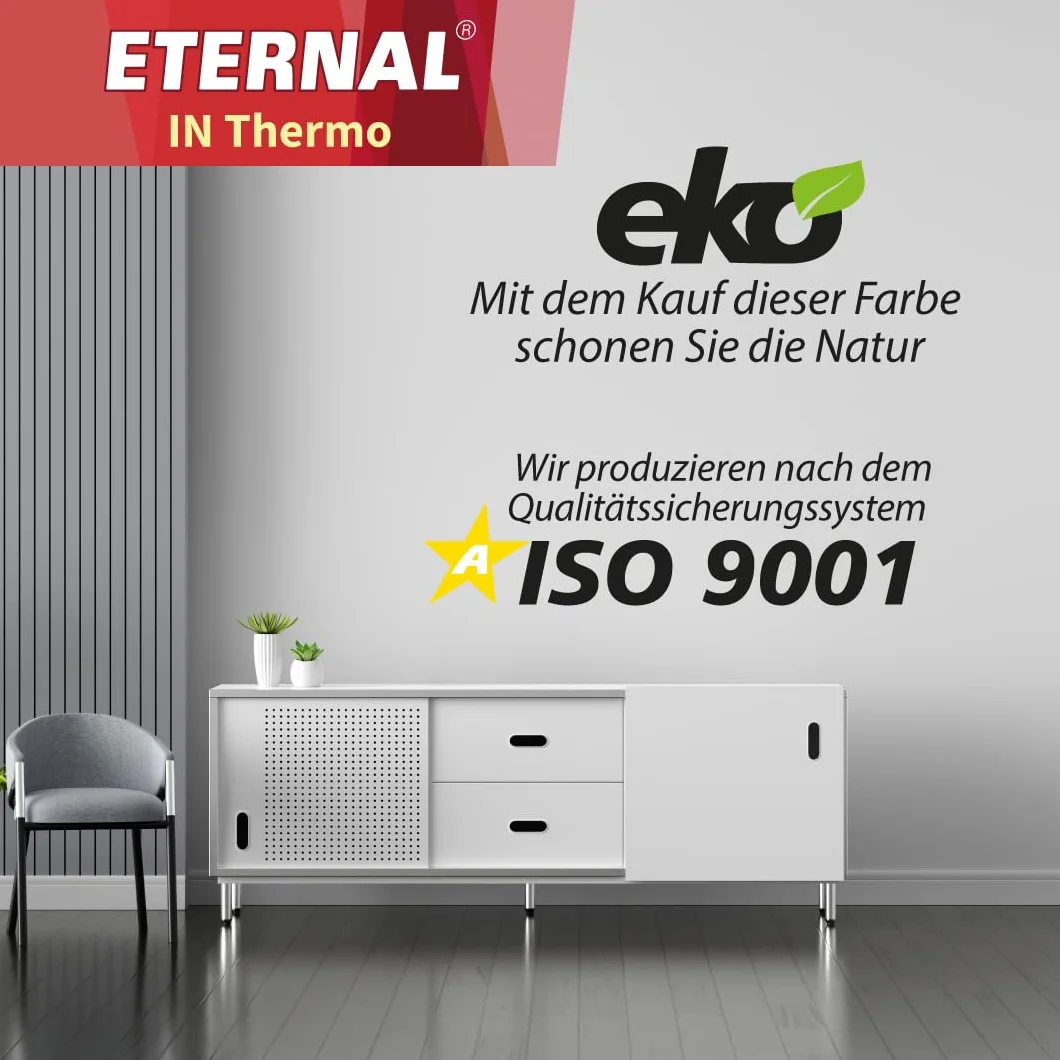 ETERNAL IN Thermo farba ścienna izolacja cieplna biała 4 kg 5 litrów