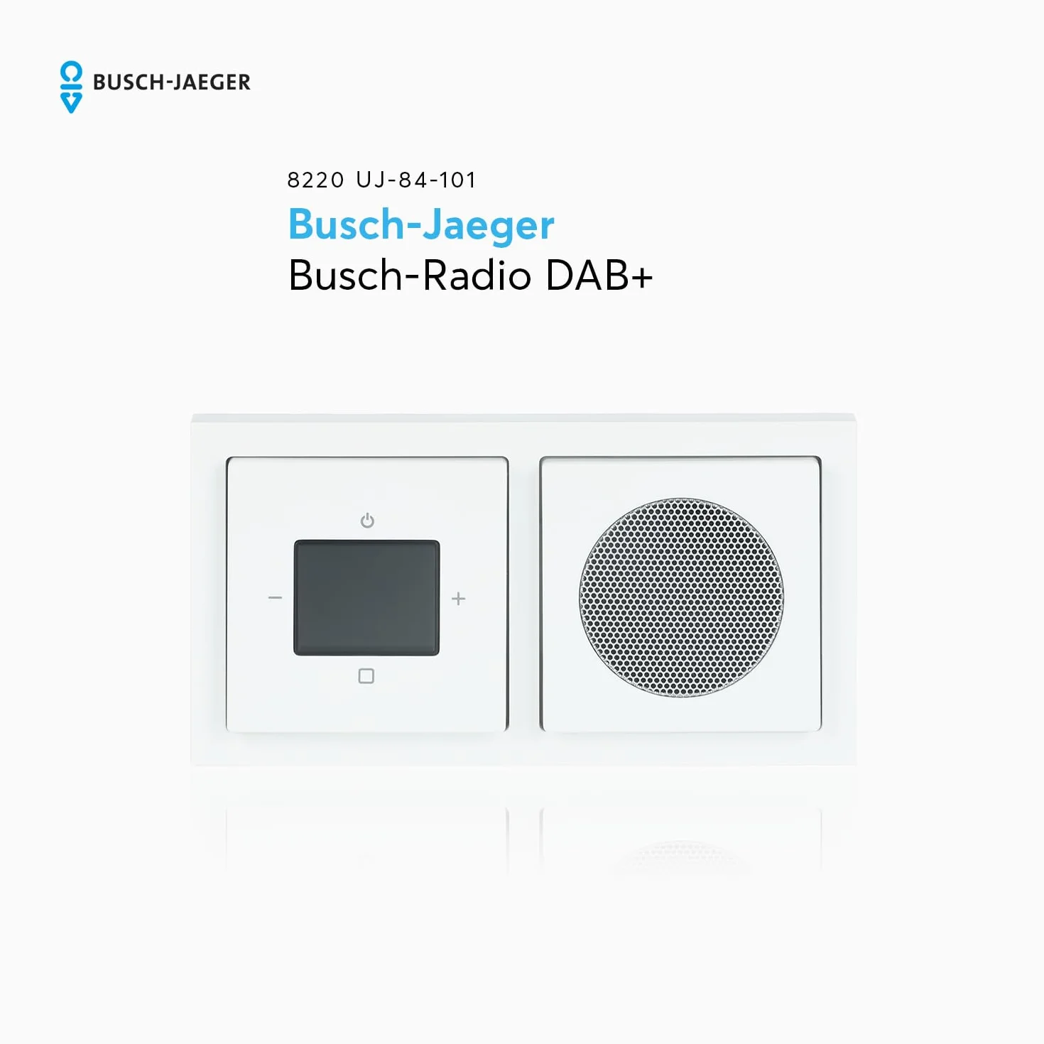 Busch-Jaeger 8220 UJ-84-101 Busch-Radio DAB+ kompletny zestaw studyjna biel Future linear