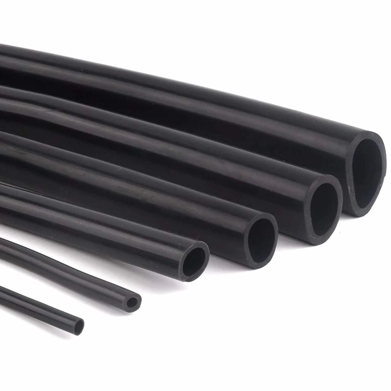 Wąż gumowy silikonowy czarny 5mm/6mm ID x 8mm OD 5m