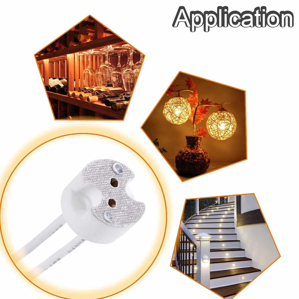 Gniazdo LED MR16 GU5.3, 10 sztuk Adapter ceramiczny MR11 G4 Konwerter