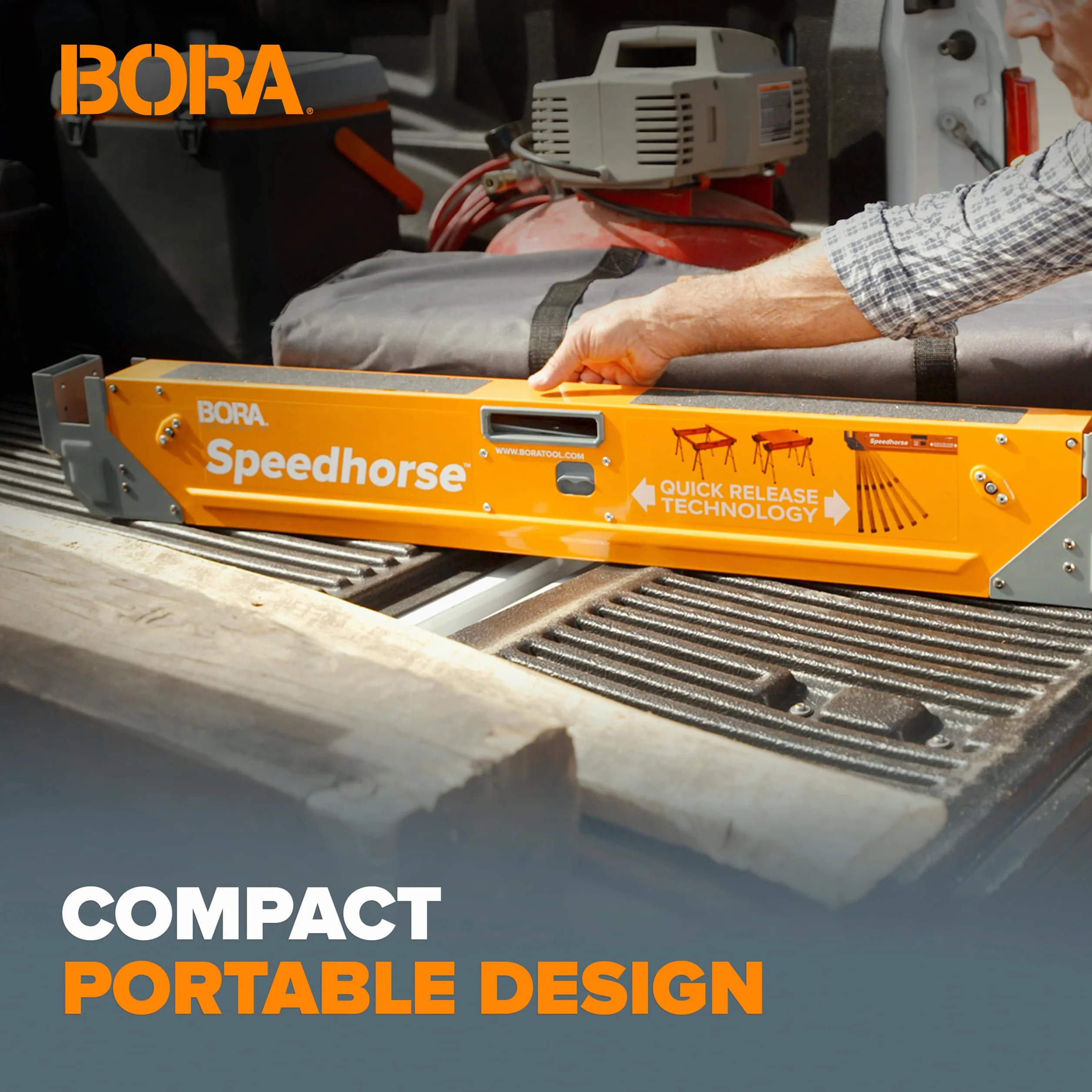 Bora Portamate Speedhorse XT PM-4550T dwa kozły regulowane 75-90 cm metalowy wierzch