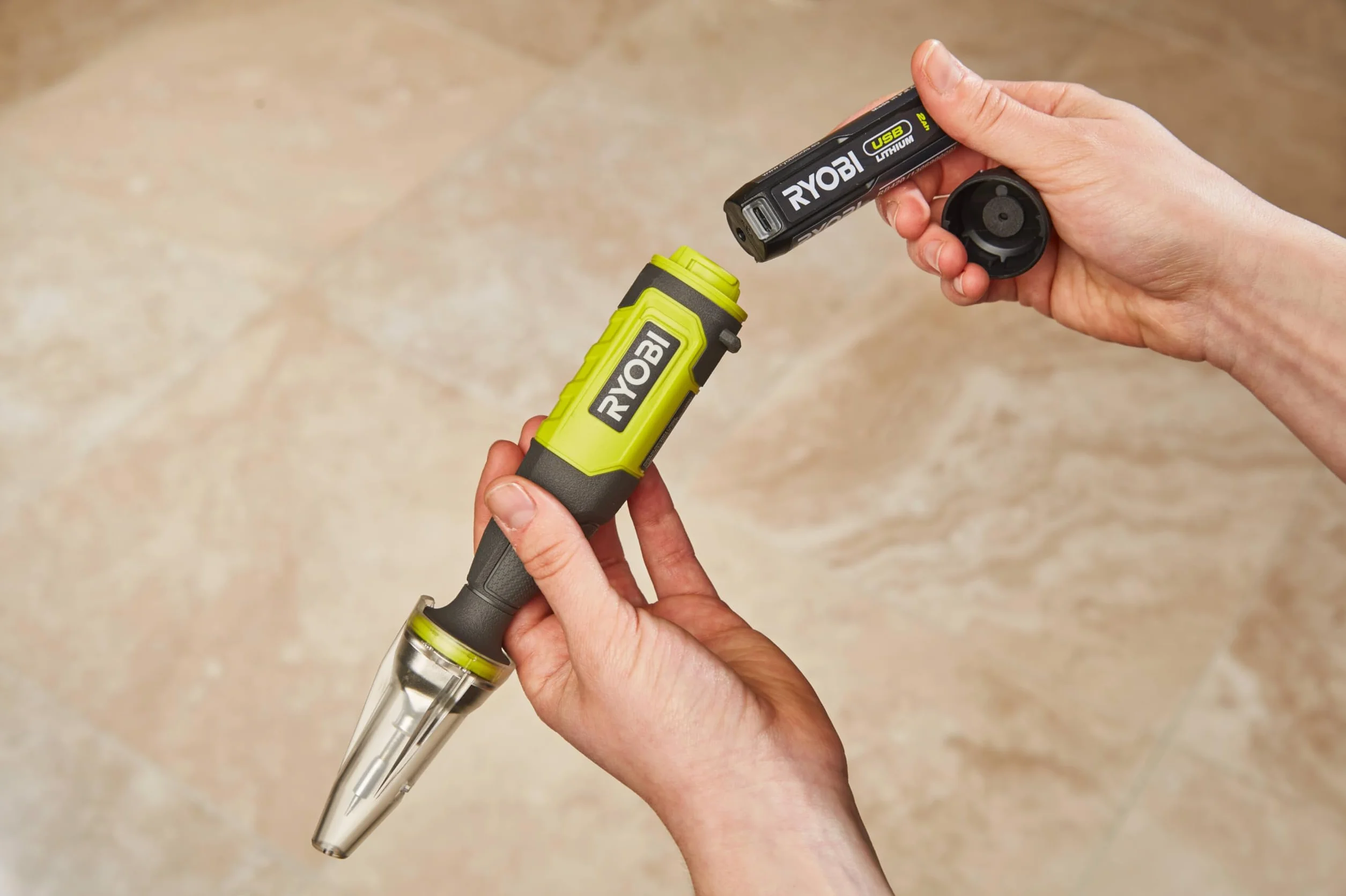 RYOBI Lutownica litowa 4V USB 480° RSI4-0