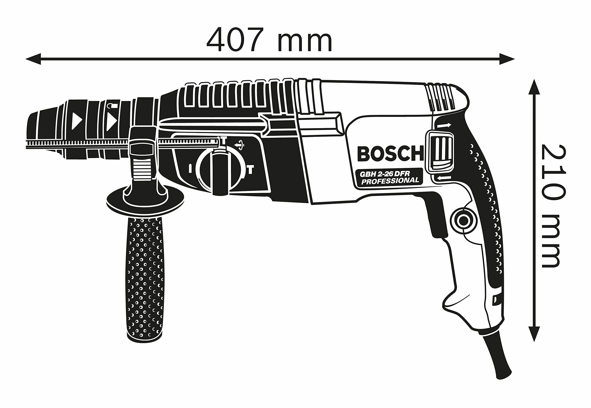 Bosch Professional młot udarowo-obrotowy GBH 2-26 DFR 800 W