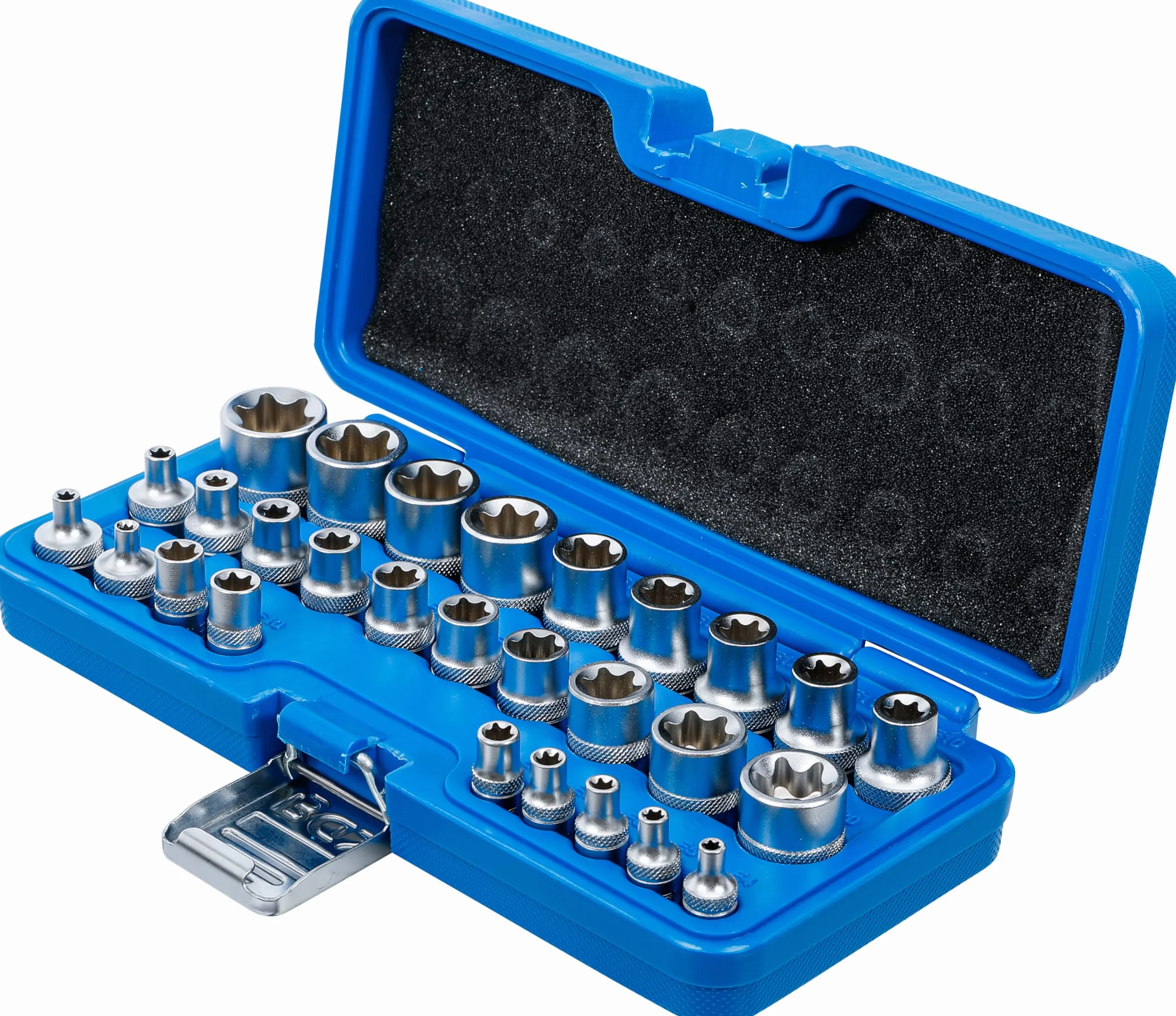 BGS 70099 Zestaw nasadek profil E 6,3 mm (1/4") 12,5 mm (1/2") E4-E24 28 szt.