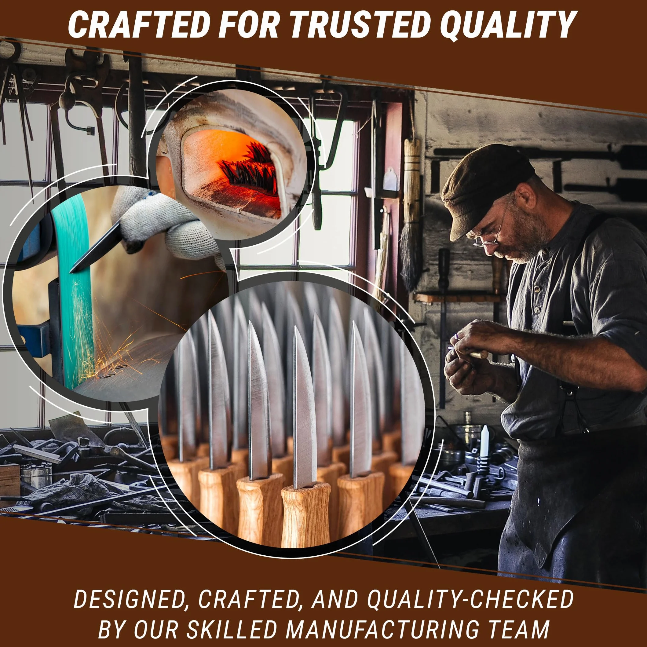 BeaverCraft Carving Fair C1M Mały nóż Sloyd Narzędzia do rzeźbienia w drewnie Ostrze Scandi ze stali węglowej