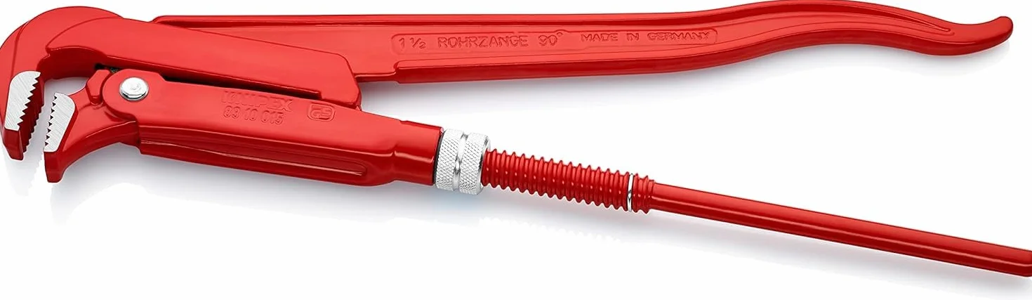 KNIPEX Klucz nastawny do rur 90° malowany proszkowo czerwony 420 mm 83 10 015