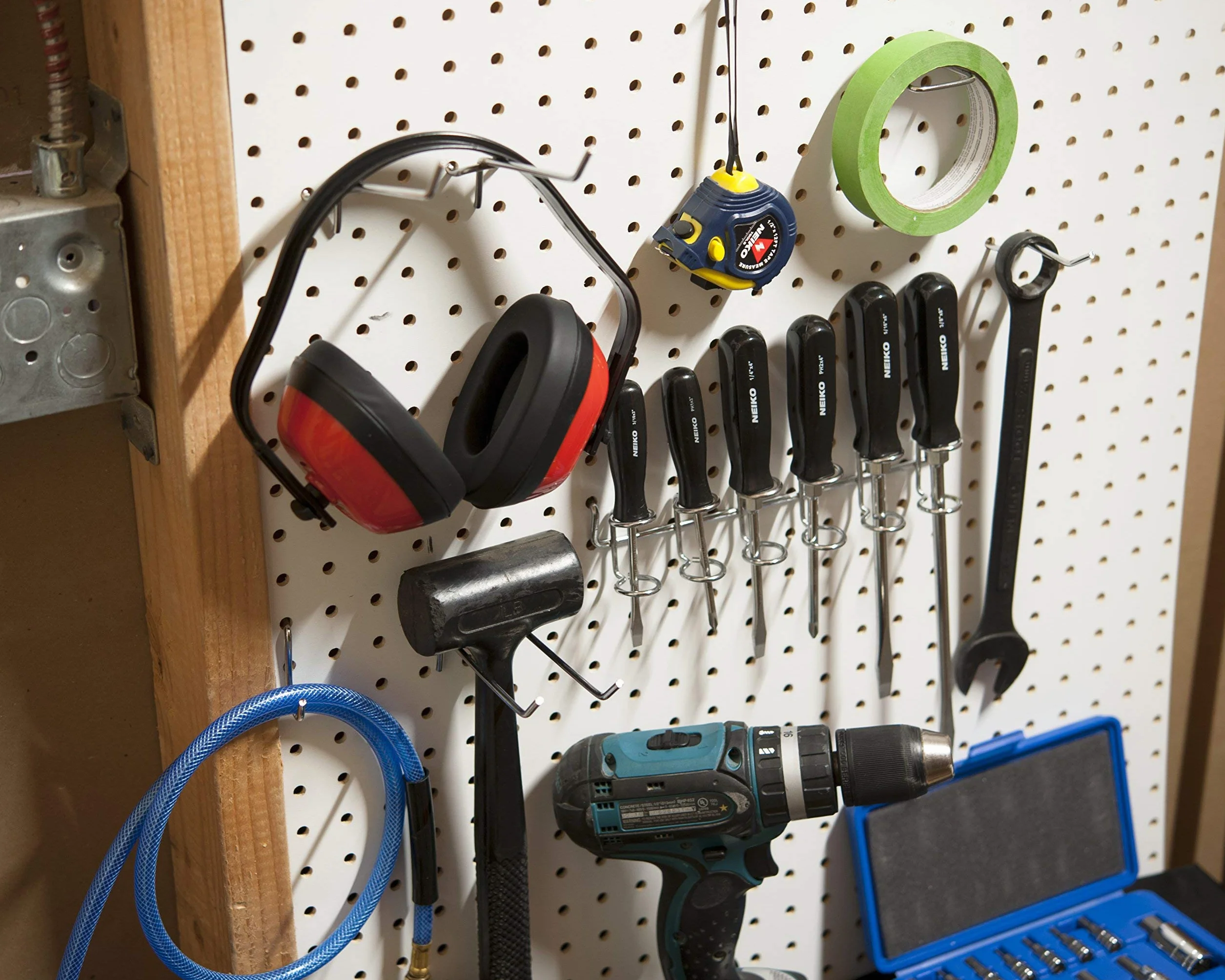 Hiltex® 53106 Pegboard Zestaw haczyków i organizer | 50 różnych zestawów