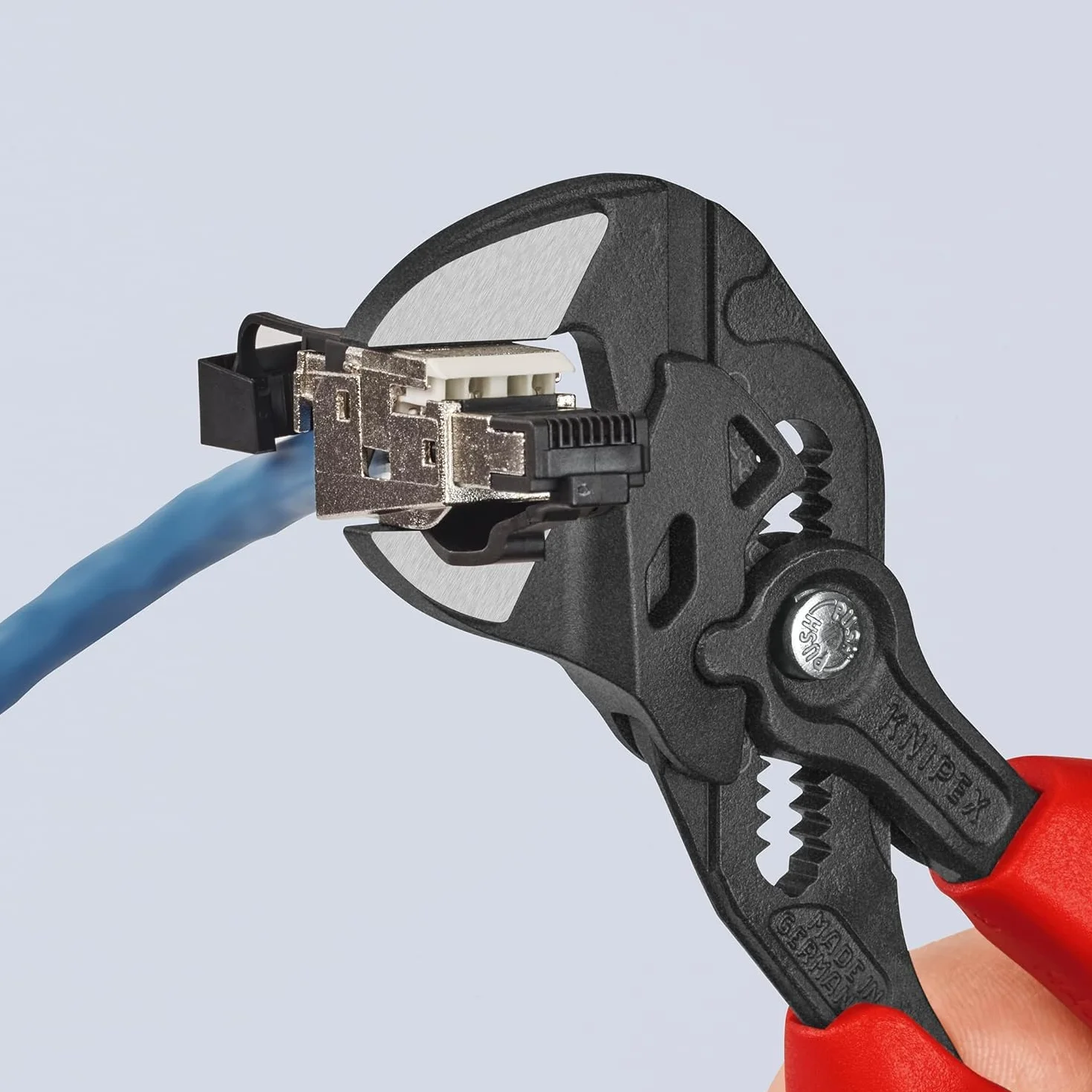 KNIPEX Szczypce-klucz 86 02 180 SB fosforanowana, szara z osłonkami wielokomponentowymi
