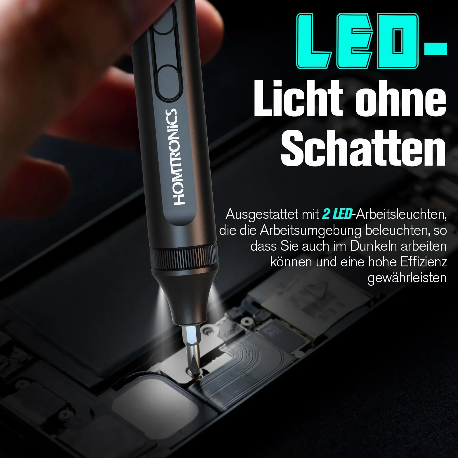 Mini śrubokręt elektryczny 52 w 1, precyzyjny śrubokręt akumulatorowy z ekranem OLED, LED, ładowanie USB-C