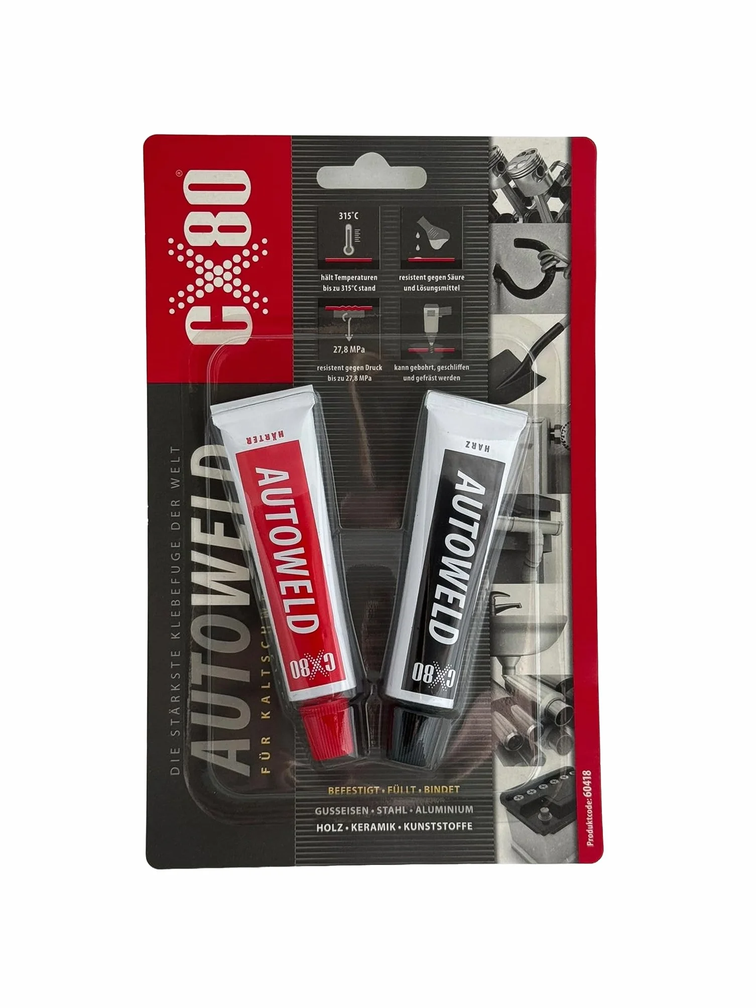 QUICK WELD 2K-Epoxy Kleber Szybko twardniejący klej do metalu, drewna, ceramiki, plastiku 2 x 27 g