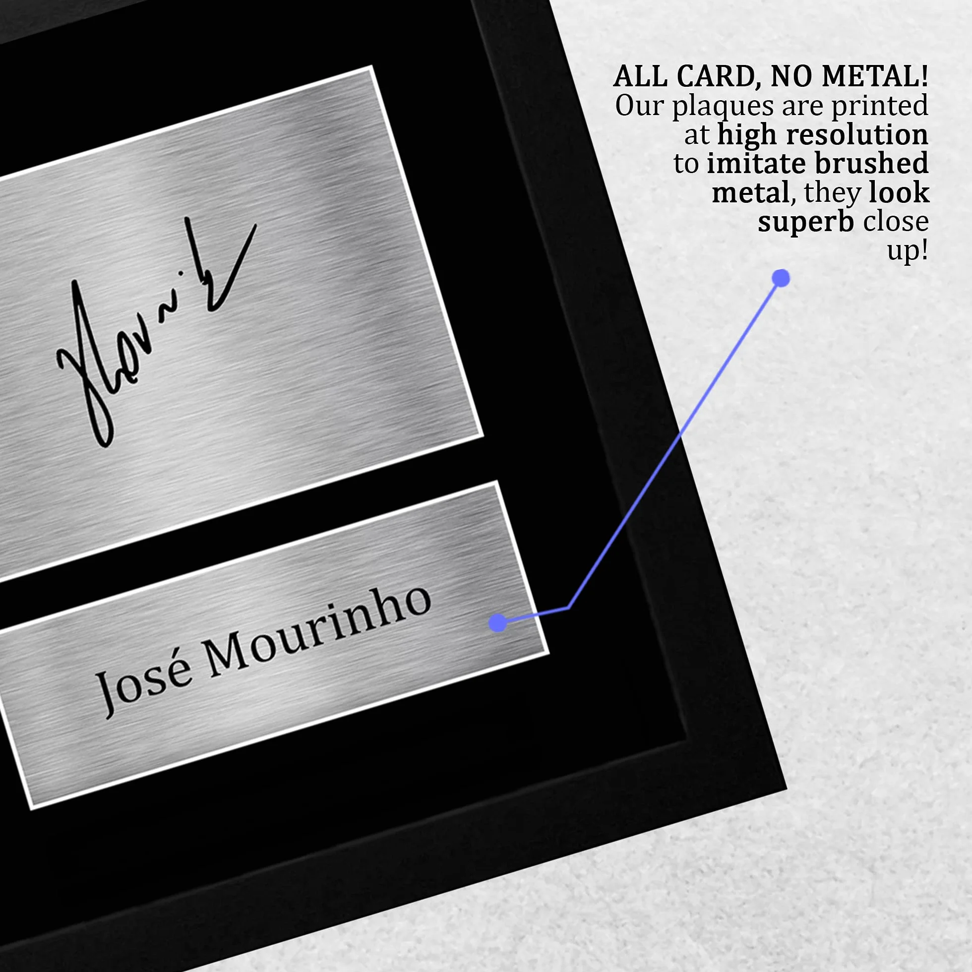 HWC Trading A4 FR Jose Mourinho Spurs Tottenham prezenty z nadrukiem podpisanym autografem dla fanów i zwolenników - A4 oprawiony