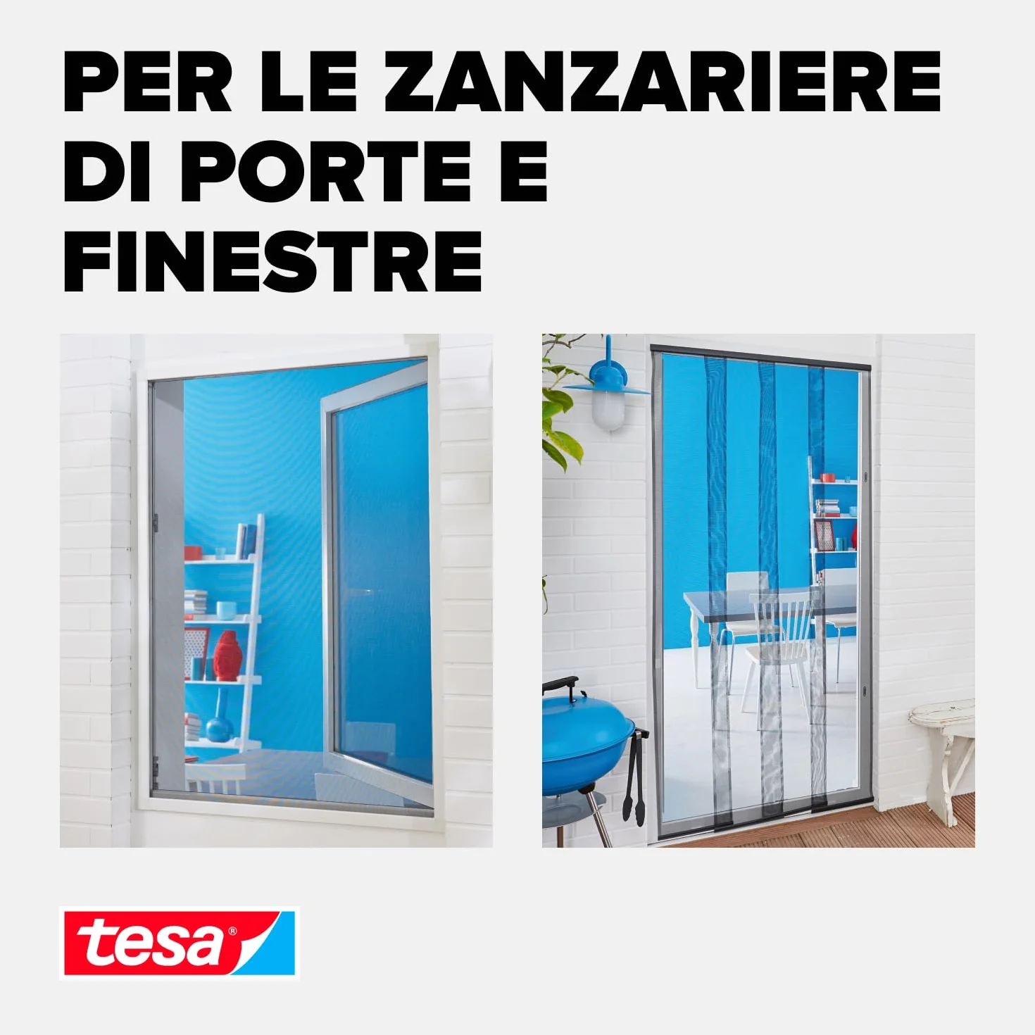 tesa Wymienny moskitiera na rzep Biała 5,6 m