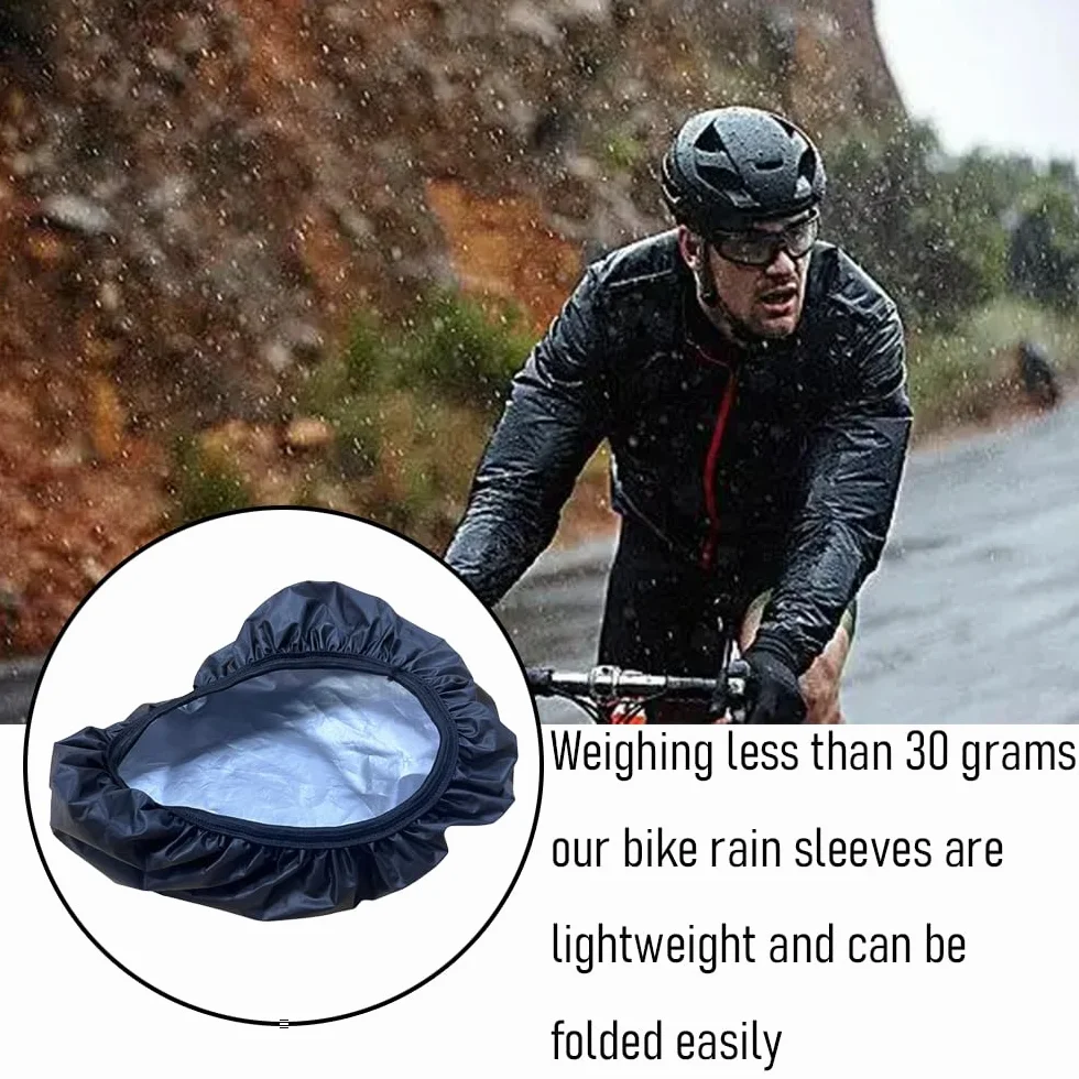 Zestaw 2 pokrowców na siodełko rowerowe, wodoszczelne, dwustronne, odporne na deszcz i promieniowanie UV, uniwersalne pokrowce na siodełko do rowerów górskich/miejskich, odporne na rozerwanie