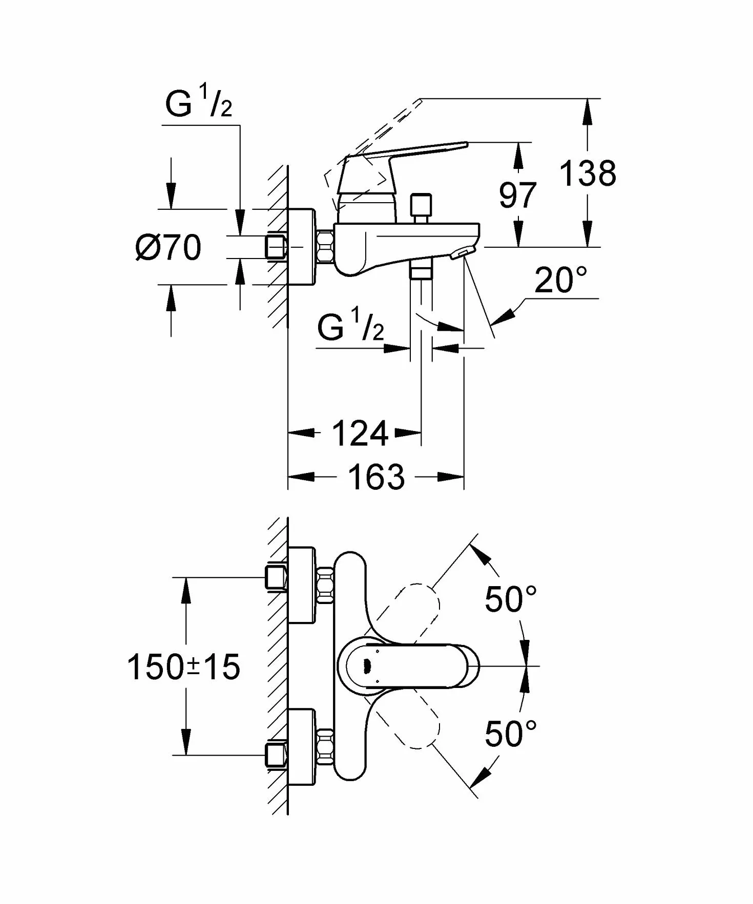 GROHE Costa L 2-Gr SPT F