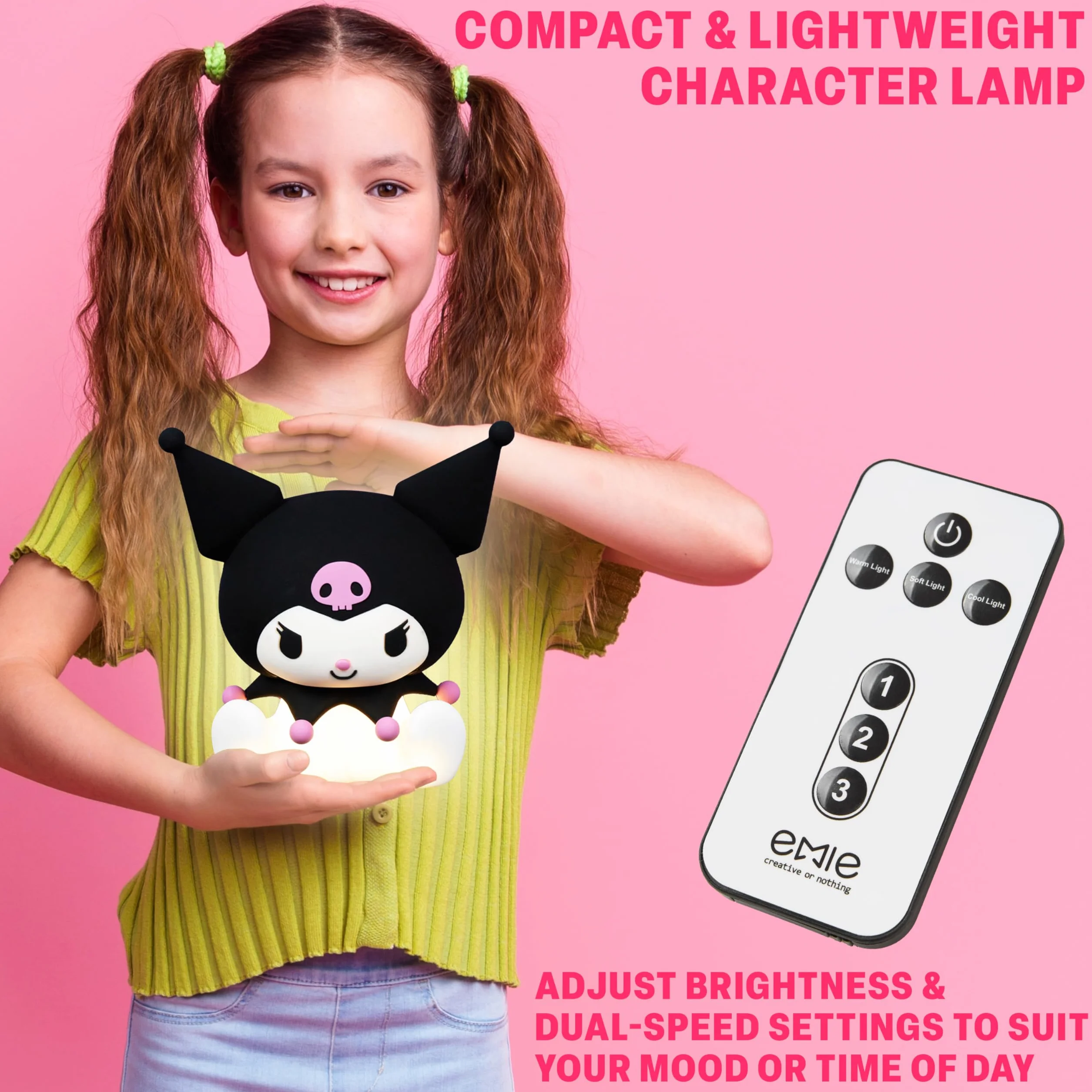 Sanrio Hello Kitty Kuromi Silikonowa Lampka Nocna LED 3D dla Dzieci i Dorosłych