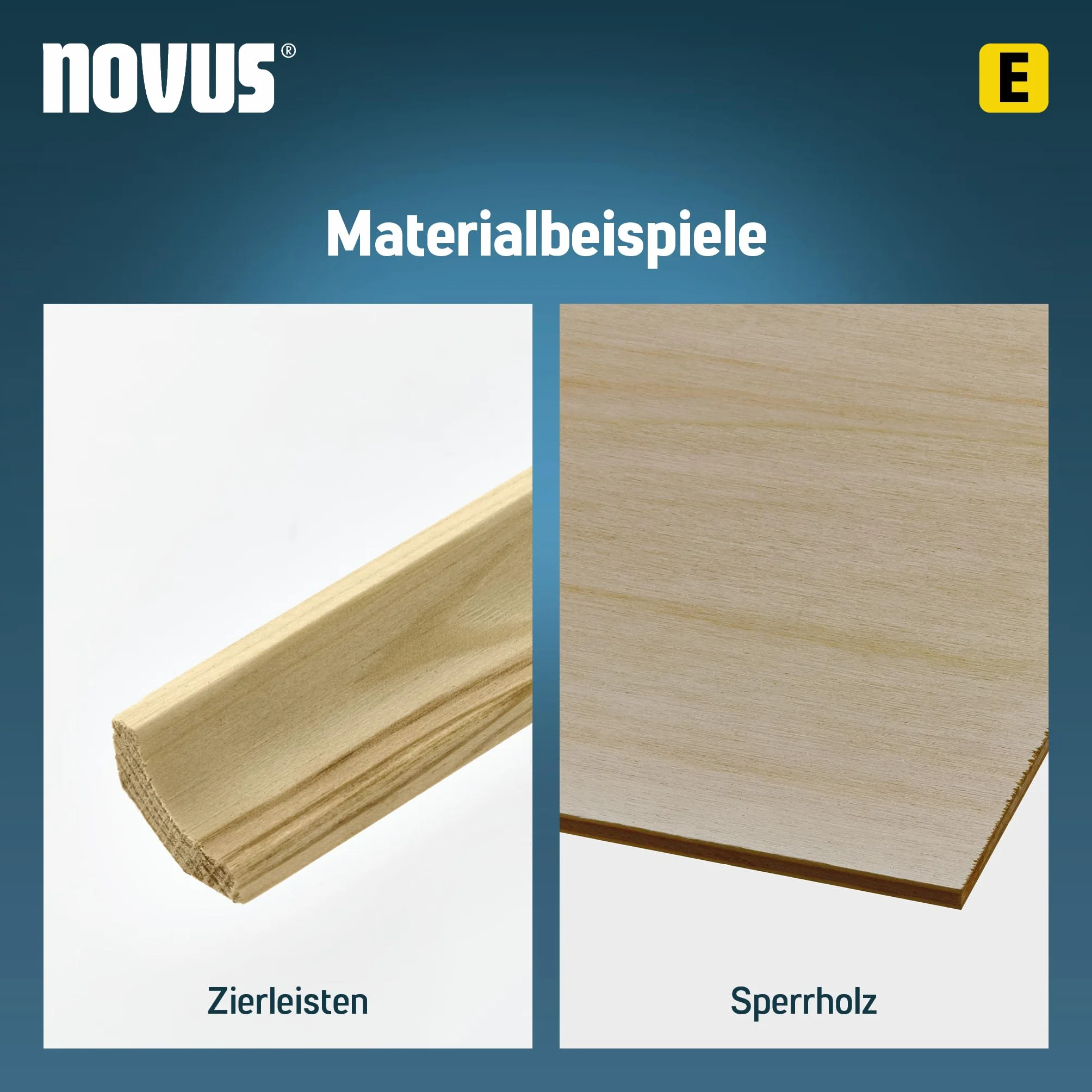 Novus gwoździe E typ J 16 mm 1000 sztuk ocynkowany drut stalowy