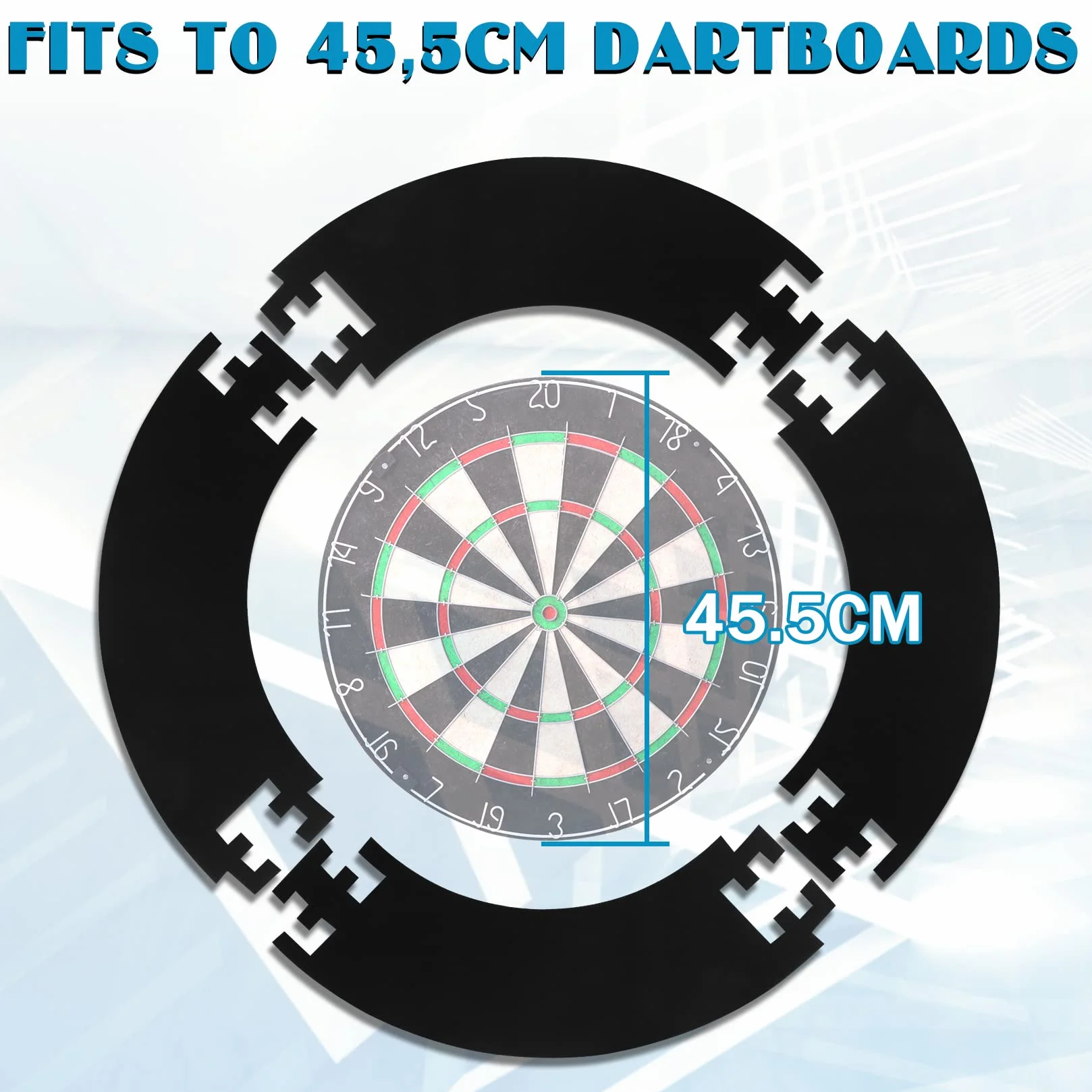 WIN.MAX Dart Catchring Surround pierścień do wychwytywania darta, okrągła tarcza do darta, surround Eva