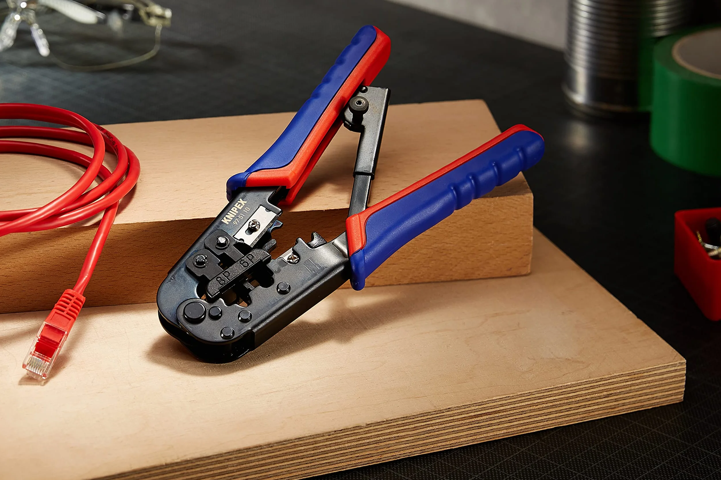 KNIPEX Szczypce do zagniatania wtyków telefonicznych Western 190 mm 97 51 10