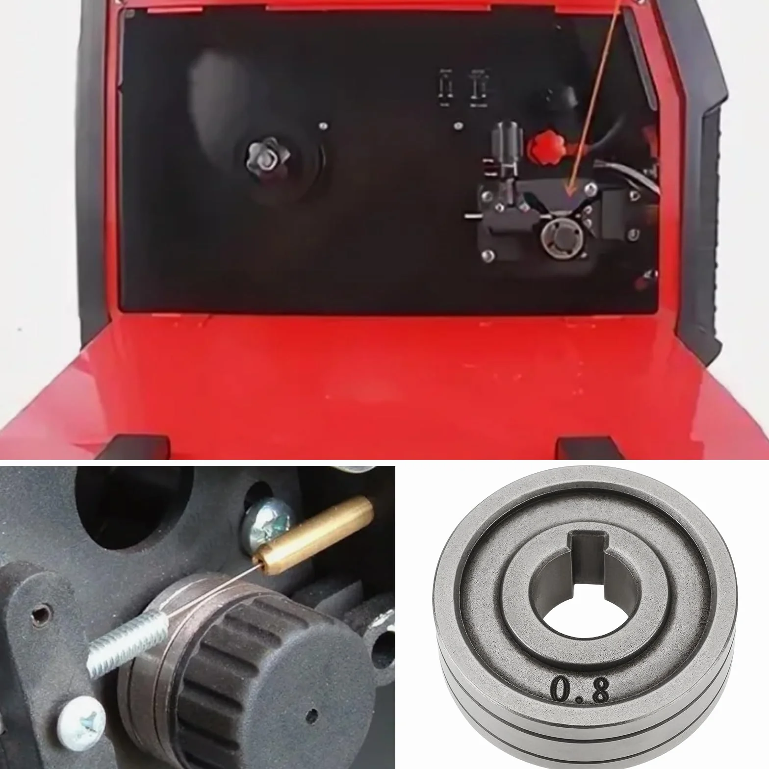 Rolki napędu podajnika maszyny drucianej 30 mm kompatybilne z MIG MAG rowek V 0,6 mm/0,8 mm