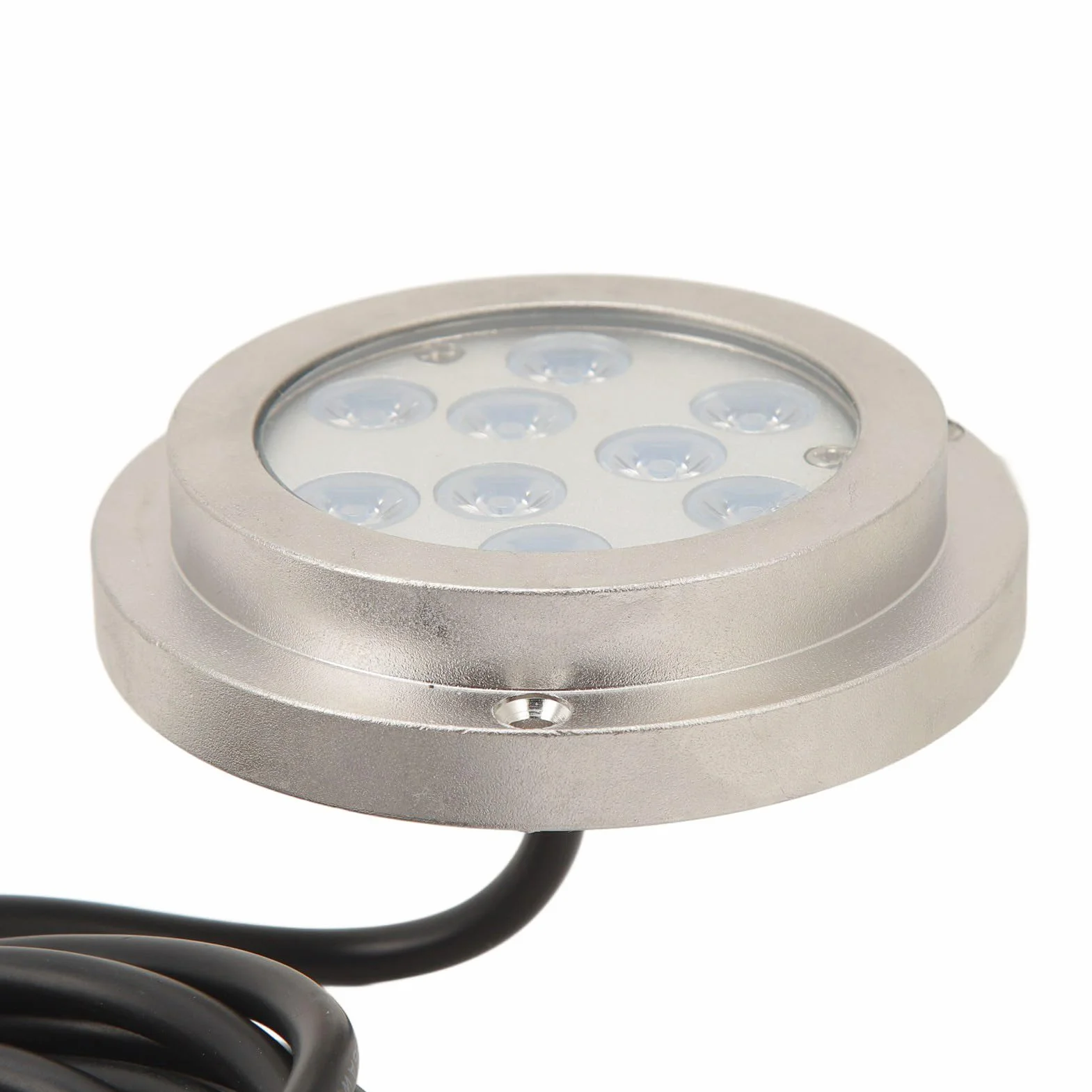 Podwodna Lampka LED do łodzi 3,8 Cala IP68 Wodoodporna Lampa Basenowa ze Stali Nierdzewnej do Jachtów, żaglówek i Morskiego Oświetlenia Dekoracyjnego