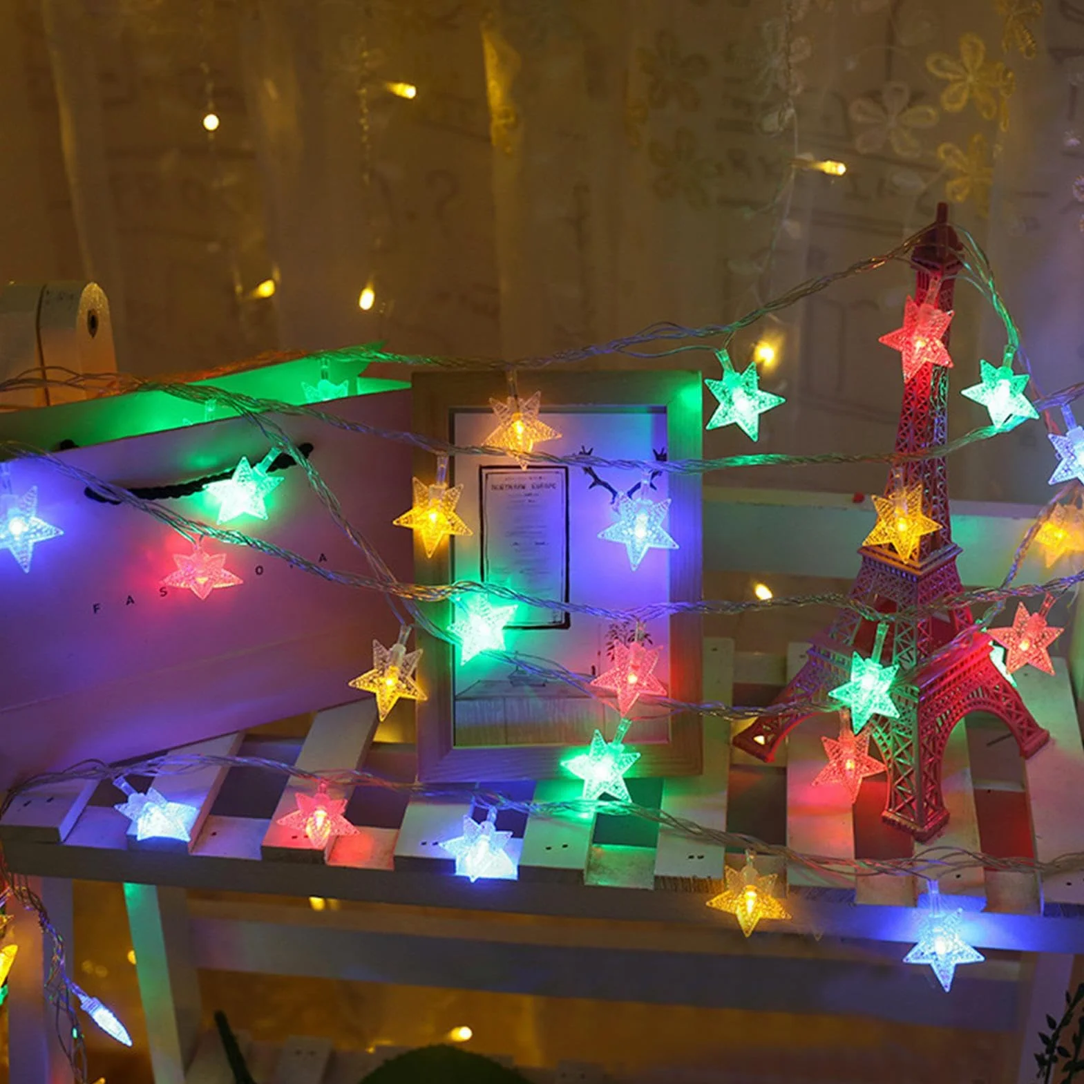 Lampki Gwiazdkowe LED 20 Diód Wodoodporne Oświetlenie Do Namiotu Tarasu