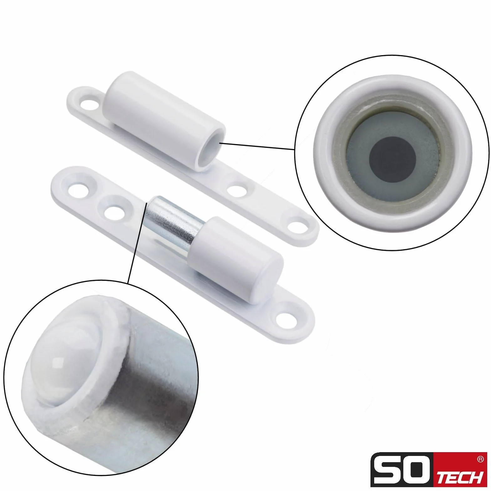 SOTECH Zawias renowacyjny do drzwi 15 x 83 mm stal ocynkowana