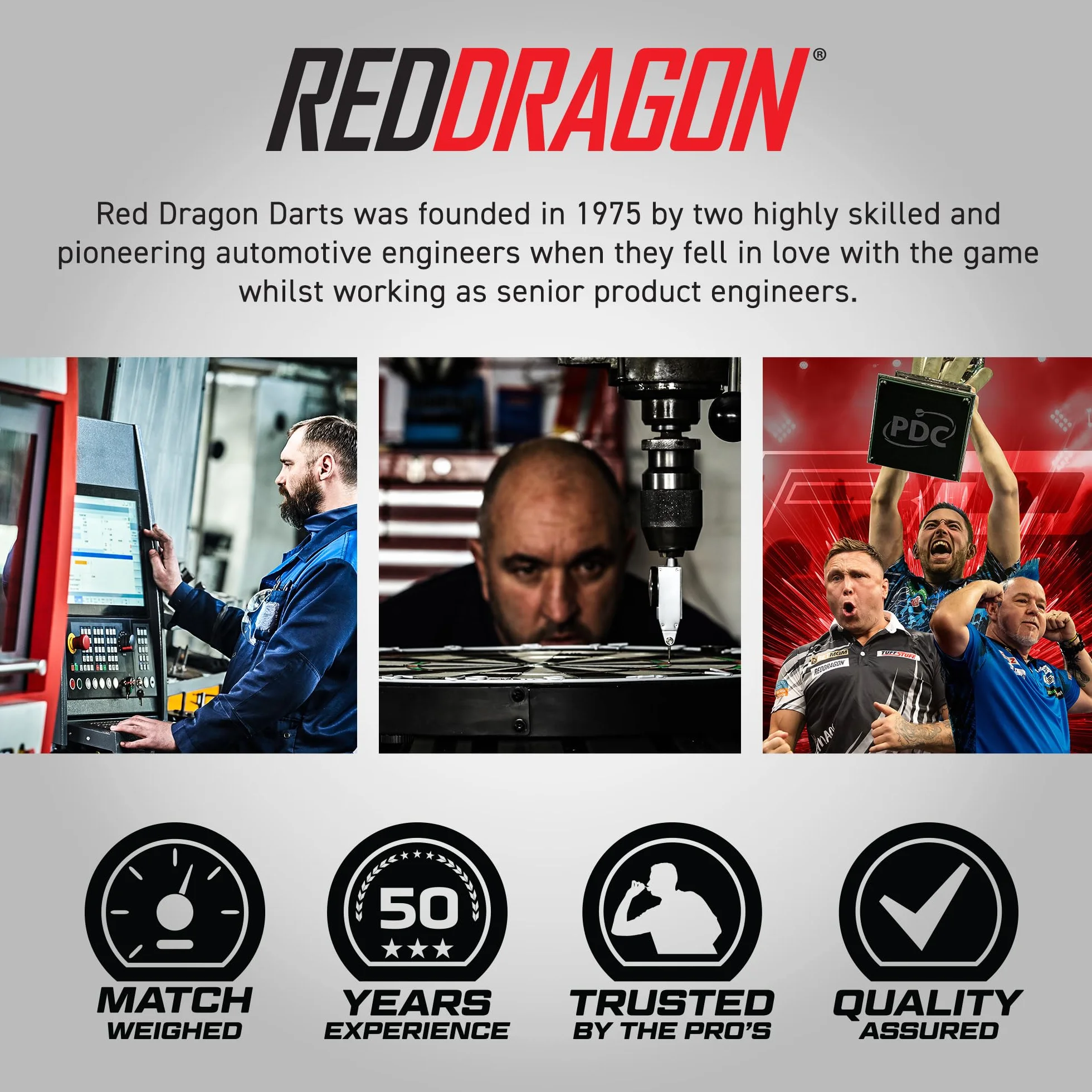 RED DRAGON Javelin Spectron Premium Wolframowe rzutki z lotkami i łodygami