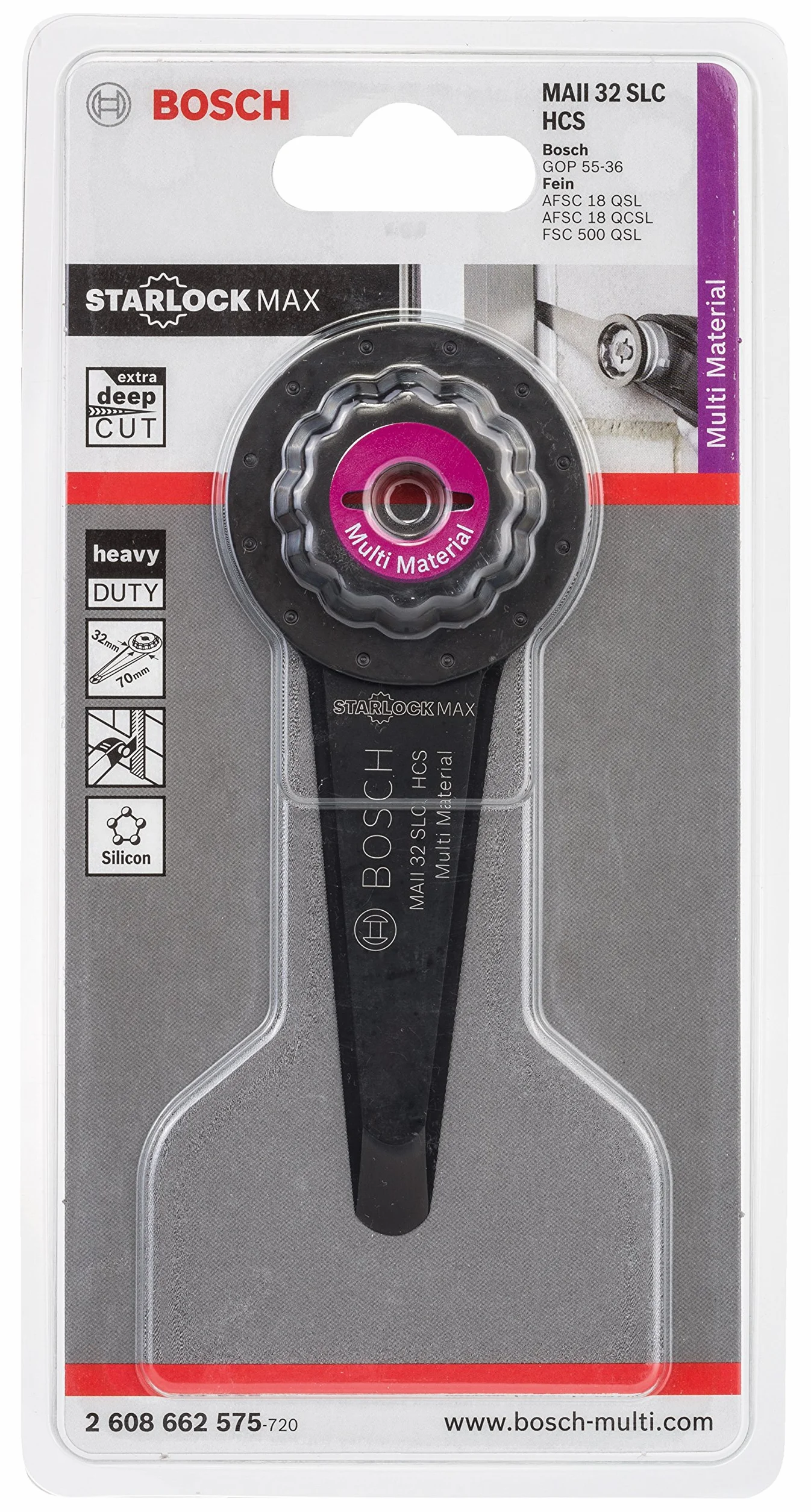 Bosch Professional MAII 32 SLC 70 x 32 mm HCS narzędzie do cięcia fug
