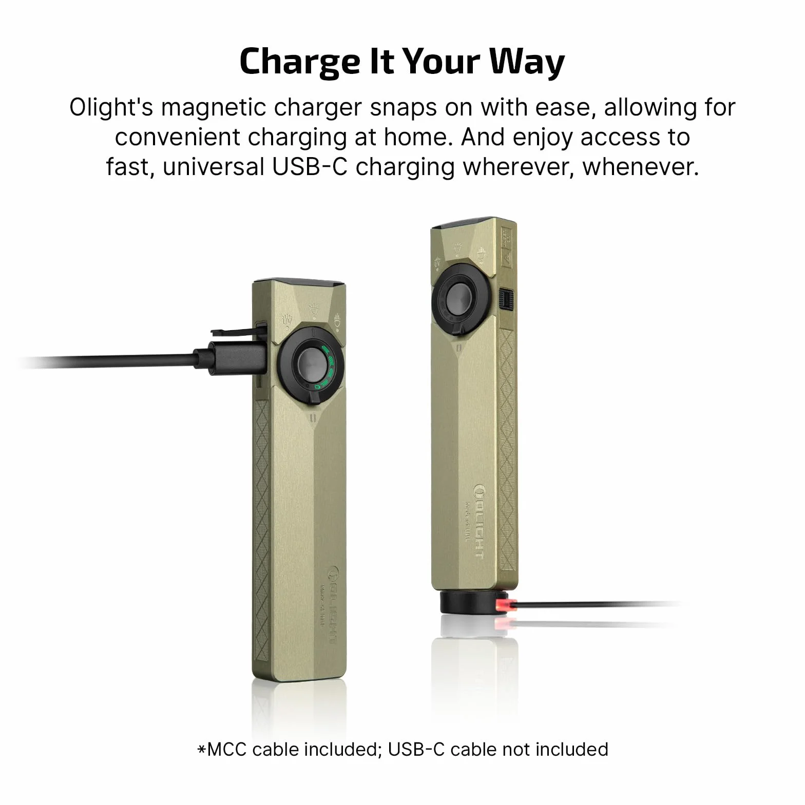 OLIGHT ArkPro Ultra Latarka UV Zielone Światło 1700 lumenów USB-C Wodoodporna IPX7 Zielony