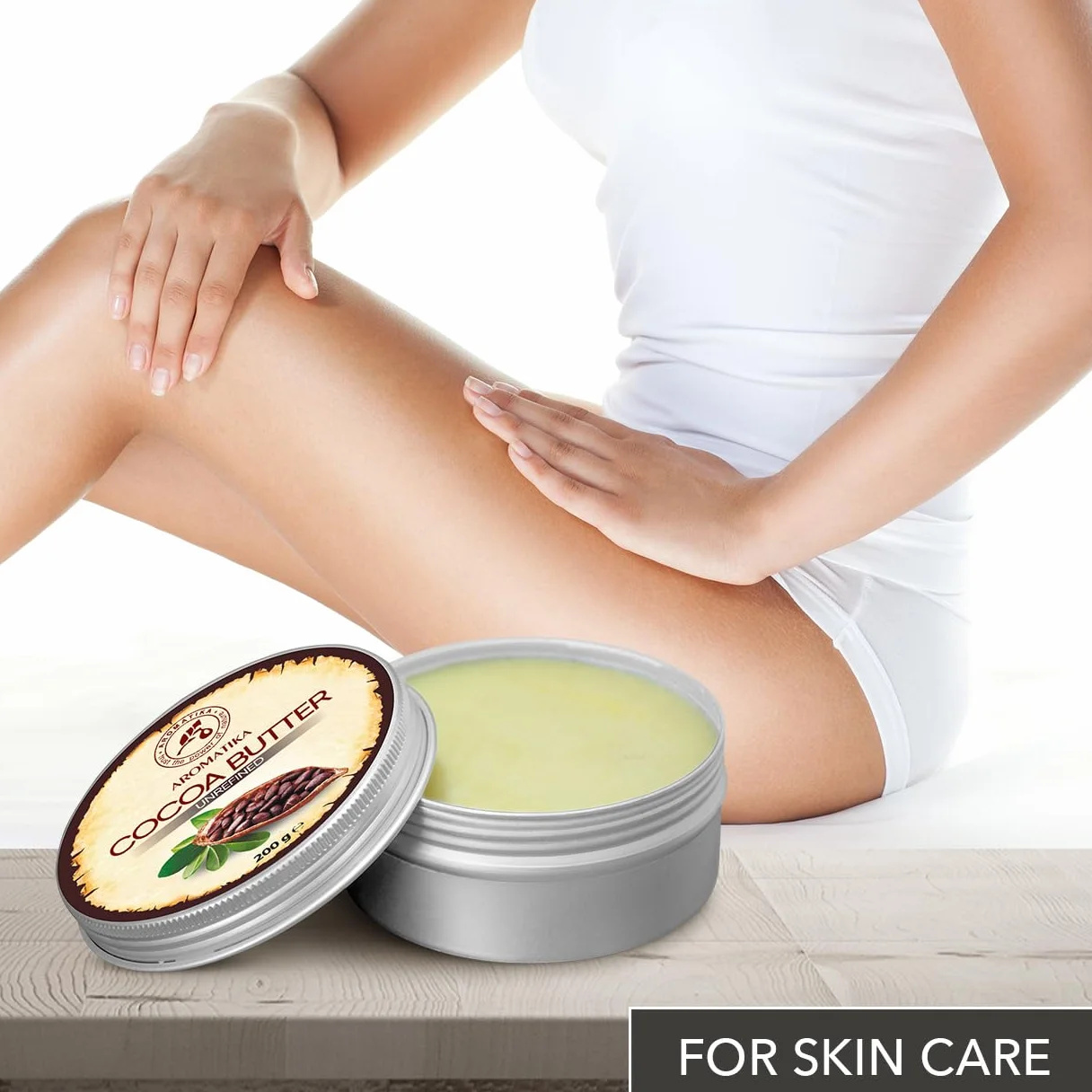 Cocoa Butter Pure & Natural 200g - Burkina Faso - Theobroma Cacao Seed Butter - Great Benefits for Skin - Hair - Face - Body - Lip care - Cacao Butters
