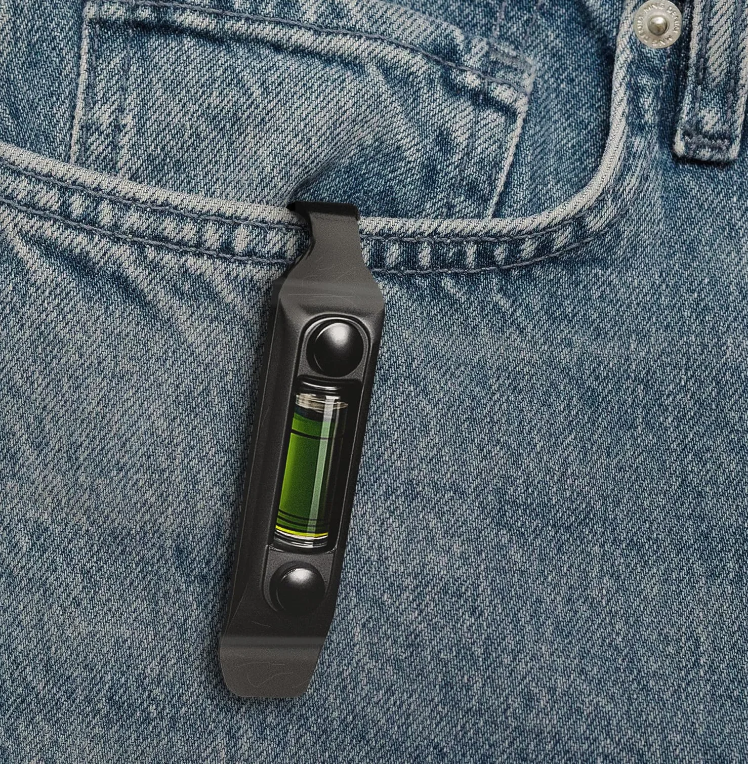Galvanox Kieszonkowy klips do Leatherman z poziomem i szybkim zwalnianiem, stal węglowa, pasuje do Charge/Wave/Surge