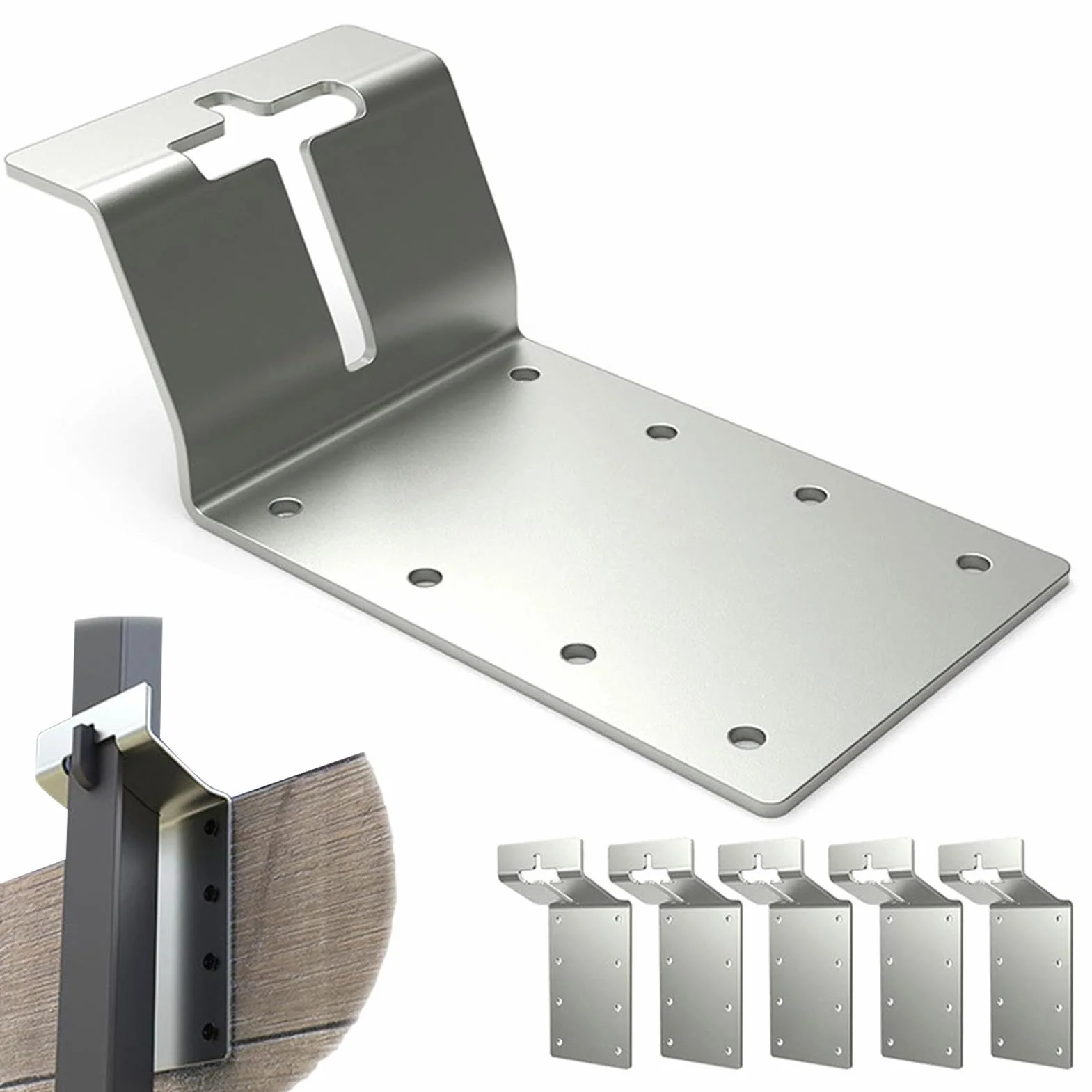 T Post Target Hanger Wspornik 7.6 cm Mocowanie Słupka T do Drewna