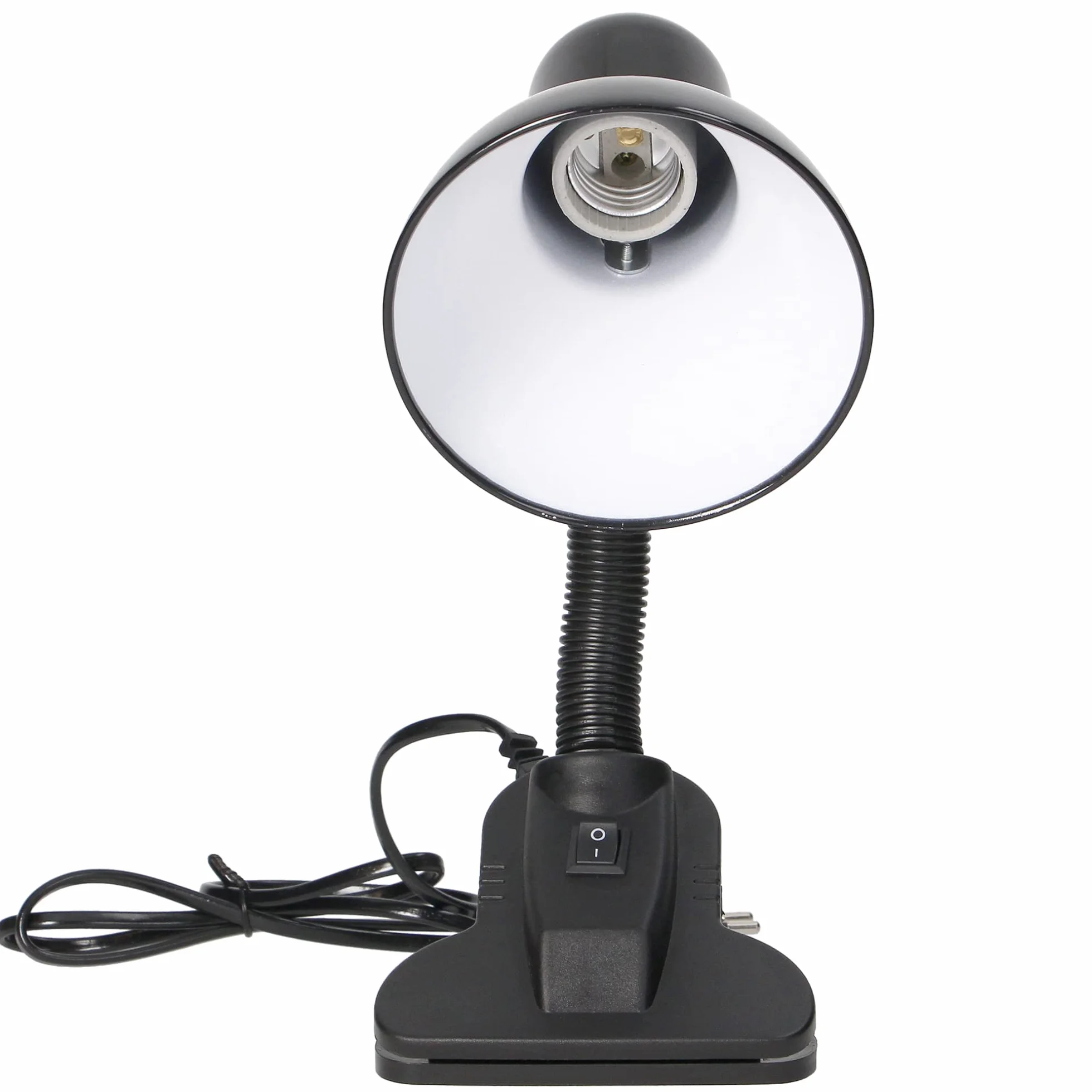 Lampa Biurkowa z Klipsem 40W E27 Stal Tworzywo Czarny