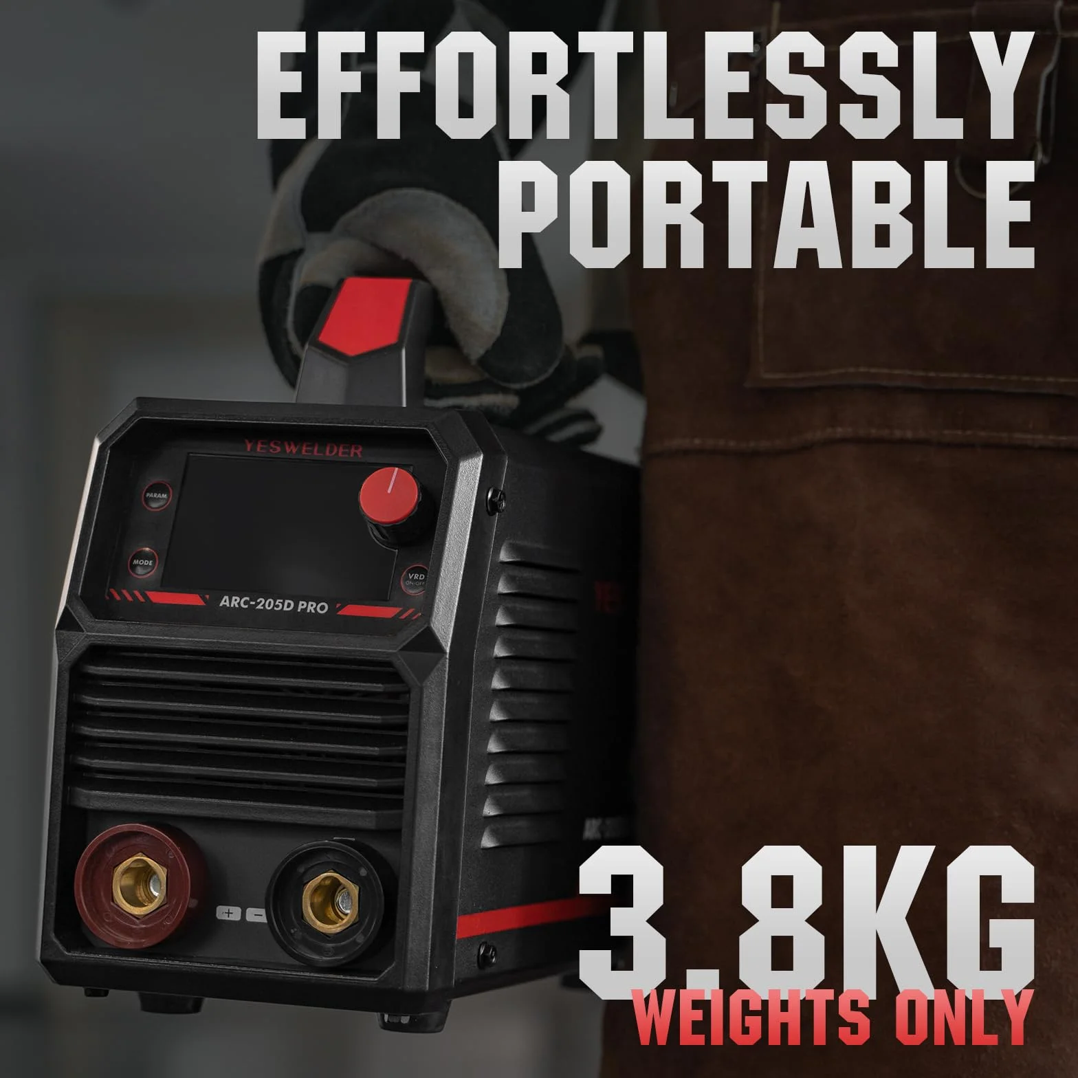 YESWELDER 205Amp ARC Welder 230V MMA/Lift TIG Przenośna spawarka inwertorowa IGBT