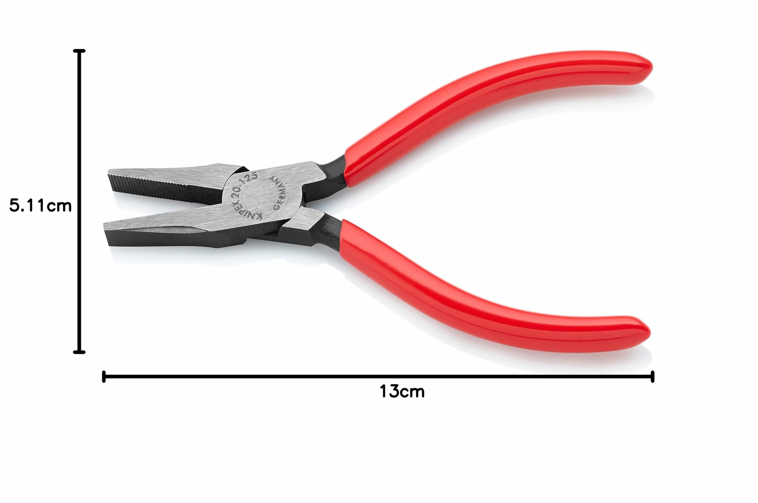 KNIPEX Szczypce płaskie z tworzywa sztucznego, powlekane 125 mm