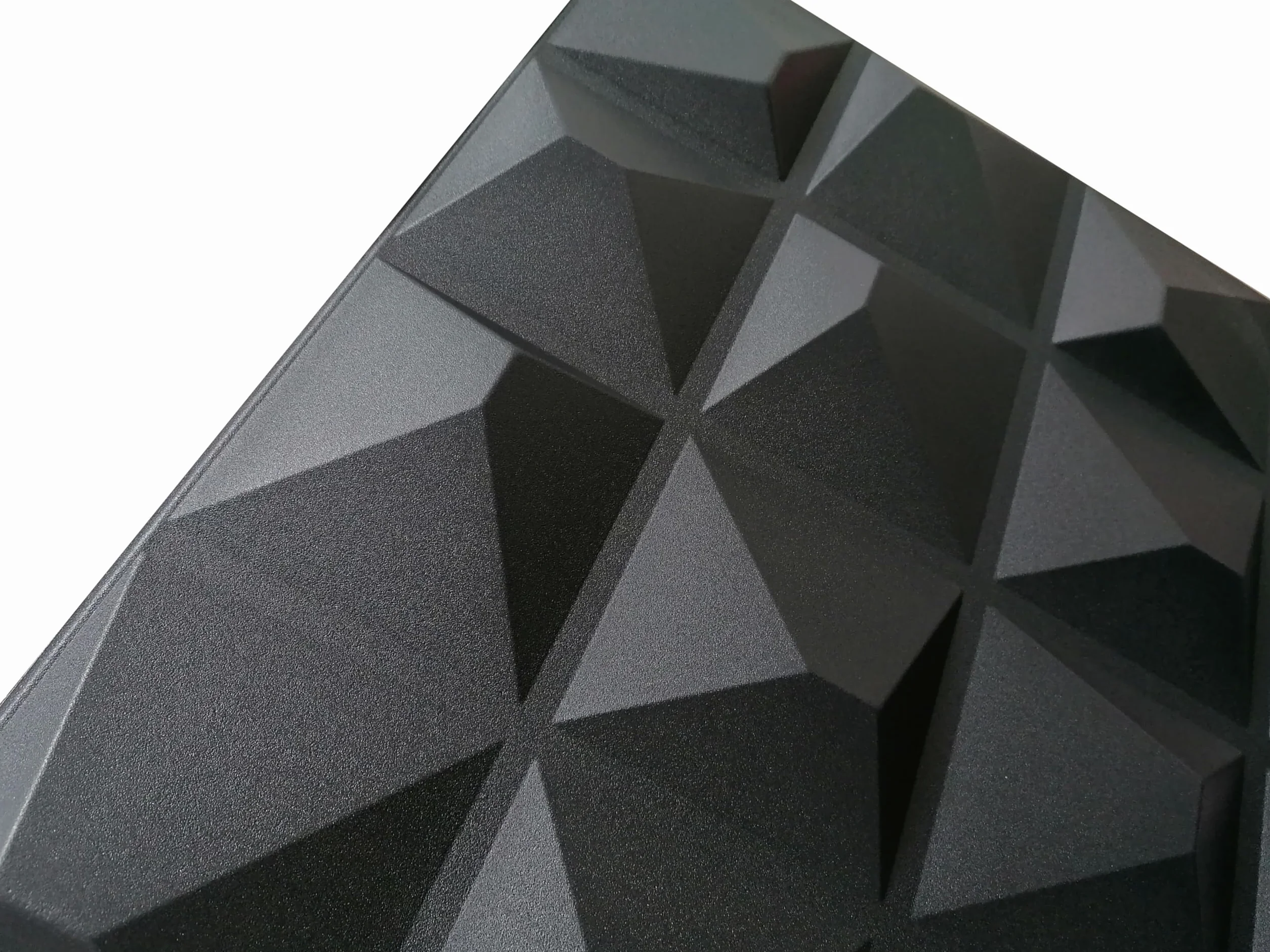 Panele ścienne 3D 50x50 cm EPS czarne 0,25 m² 1 sztuka Deccart