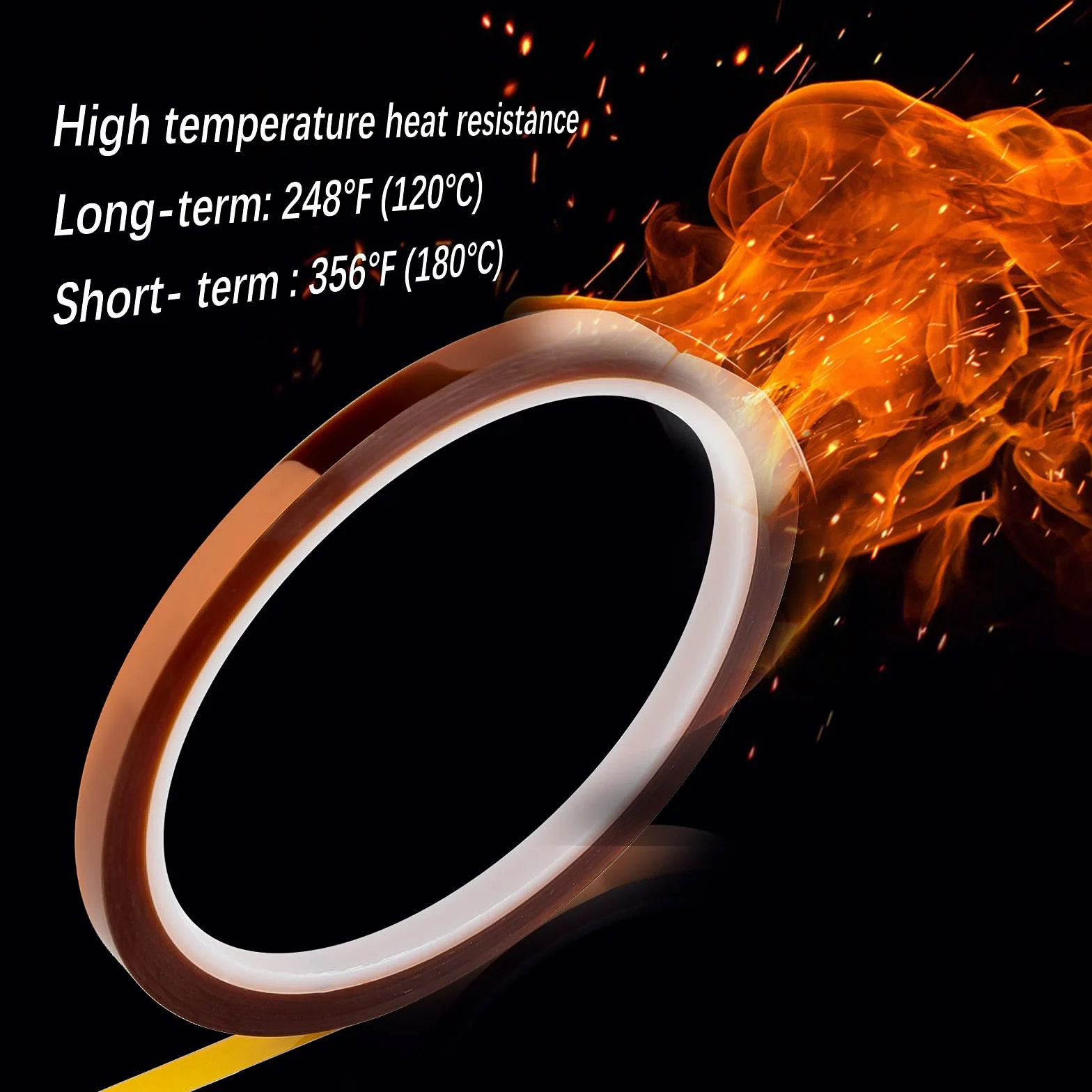 LUTER 2 szt. taśma termosublimacyjna Kapton wysokotemperaturowa 5 mm x 33 m
