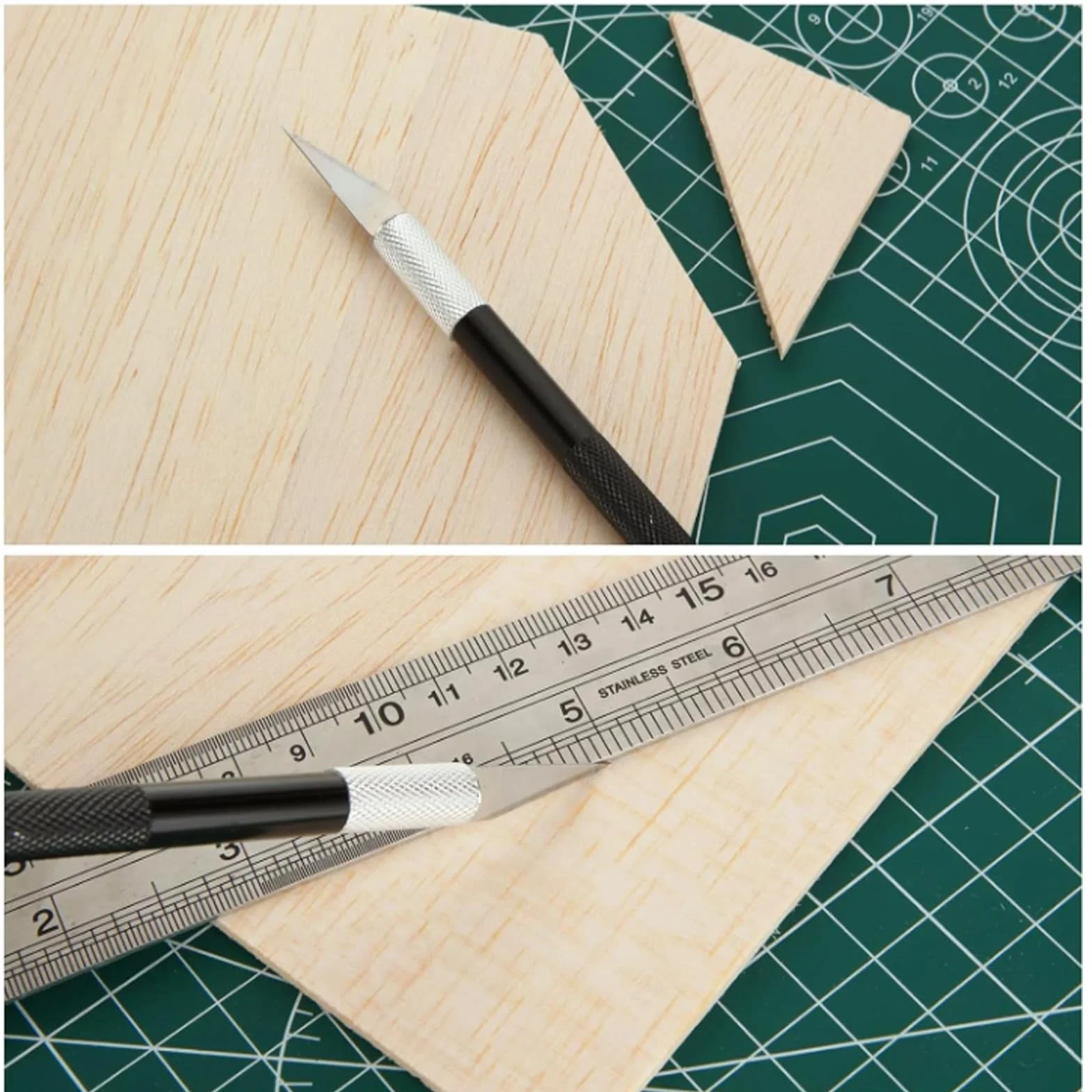 Sklejka A3 2 mm 420 x 300 mm drewno lipowe 15 sztuk do DIY obróbki laserowej modelarstwa