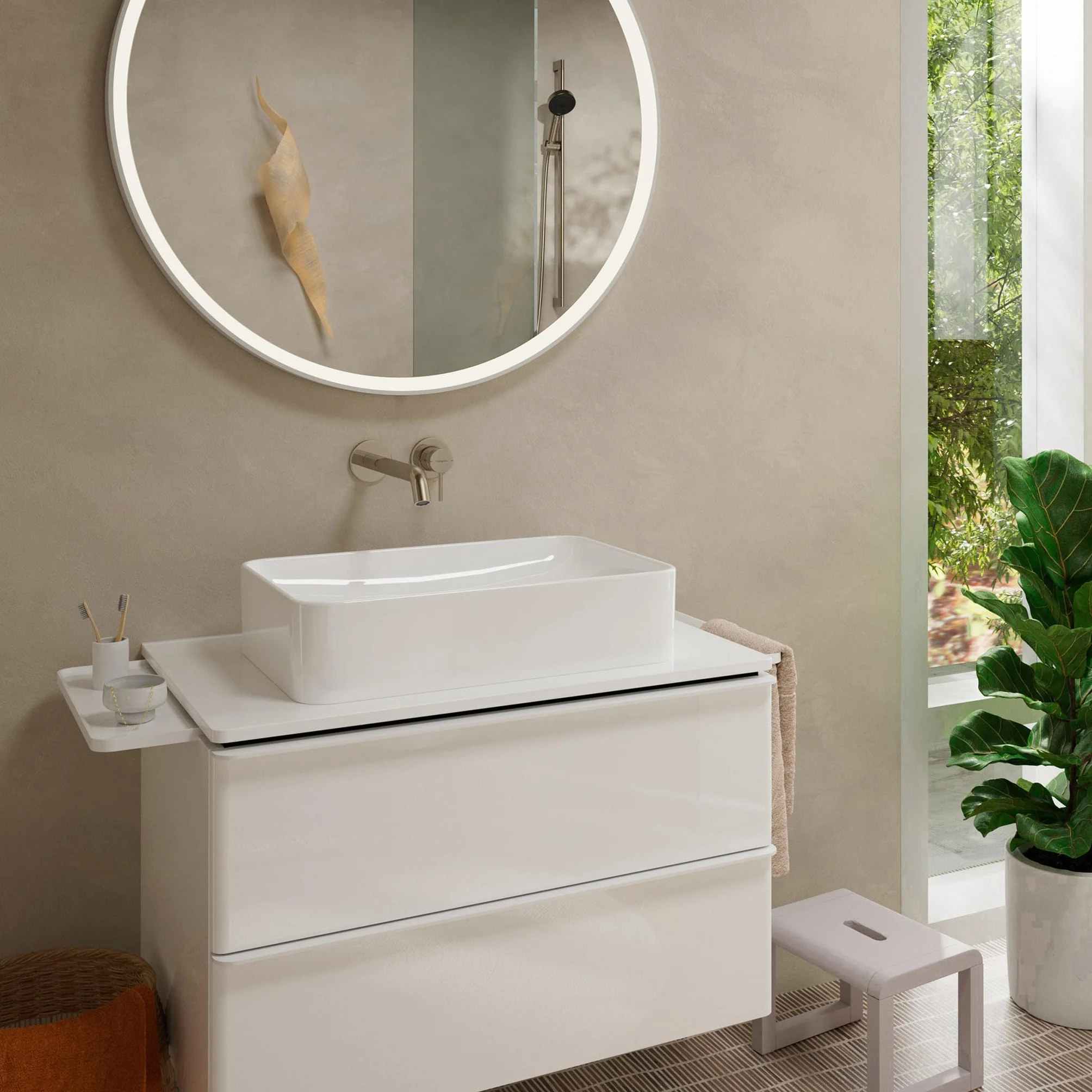 Hansgrohe Tecturis S bateria umywalkowa podtynkowa chrom 22,5 cm EcoSmart+