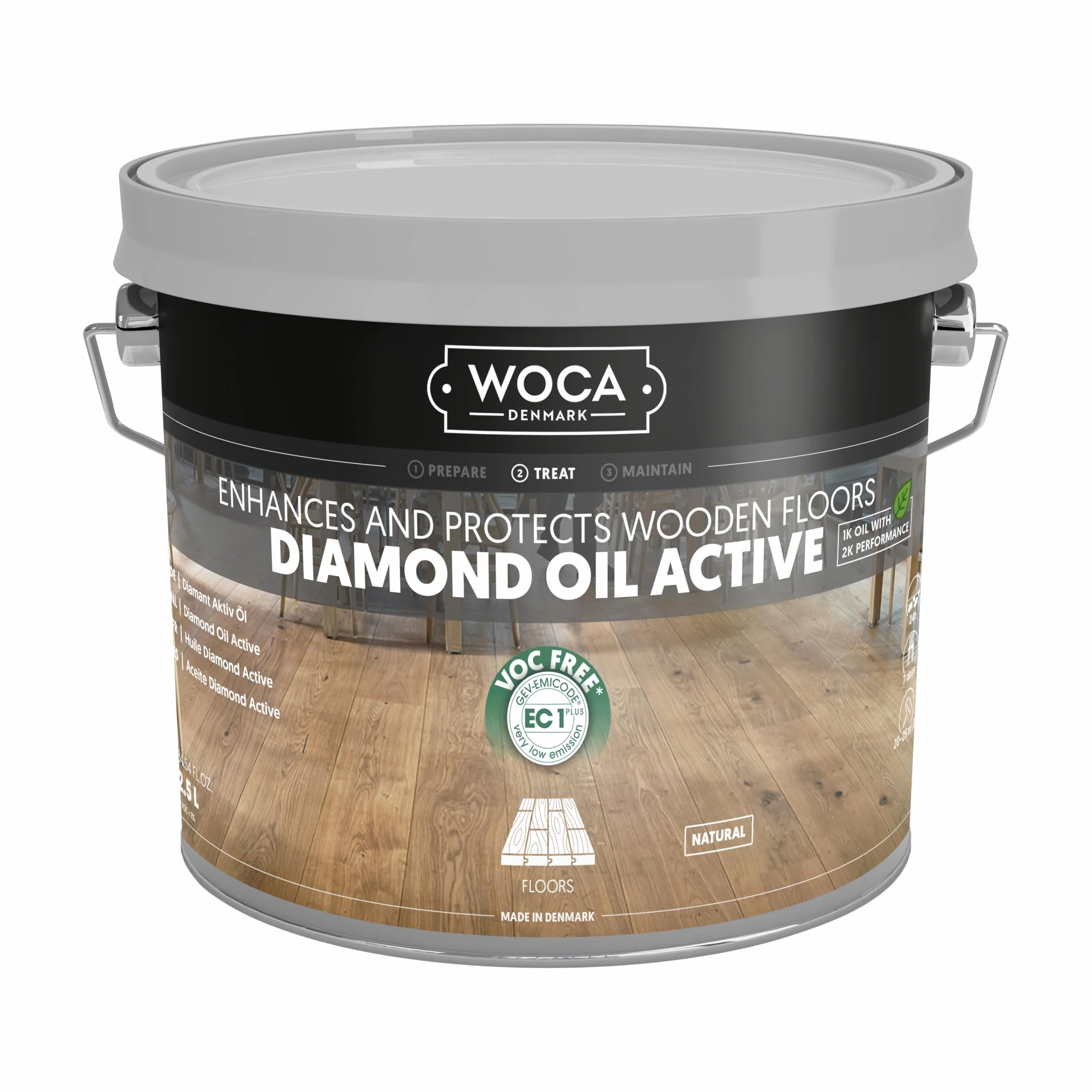 WOCA Diamond olejek aktywny naturalny 2,5 litra